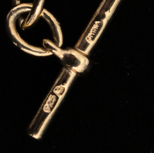 Gold Plated Sterling Silver Diamond Bracelet