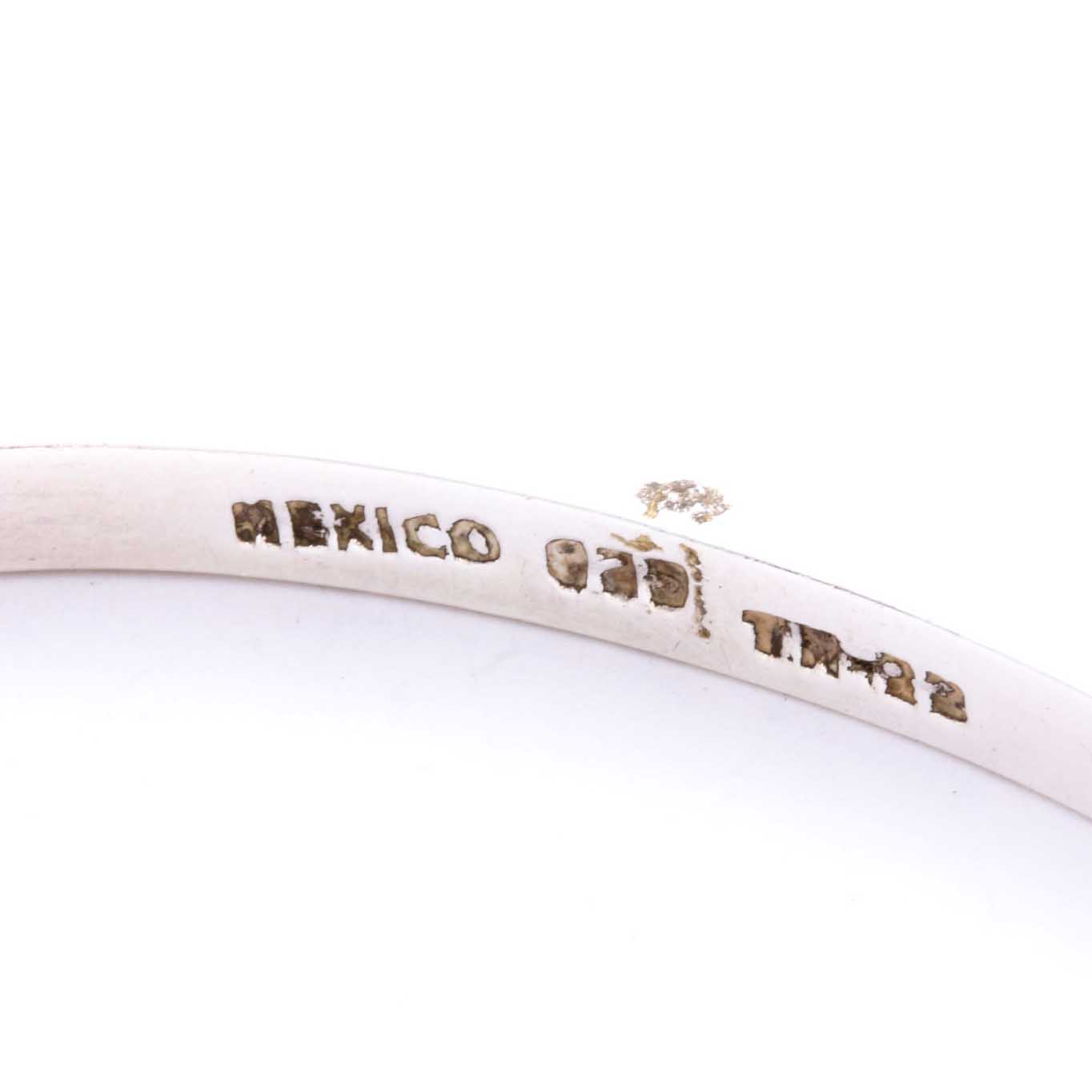 Sterling Silver and Azurmalachite Bracelet and Earring Set