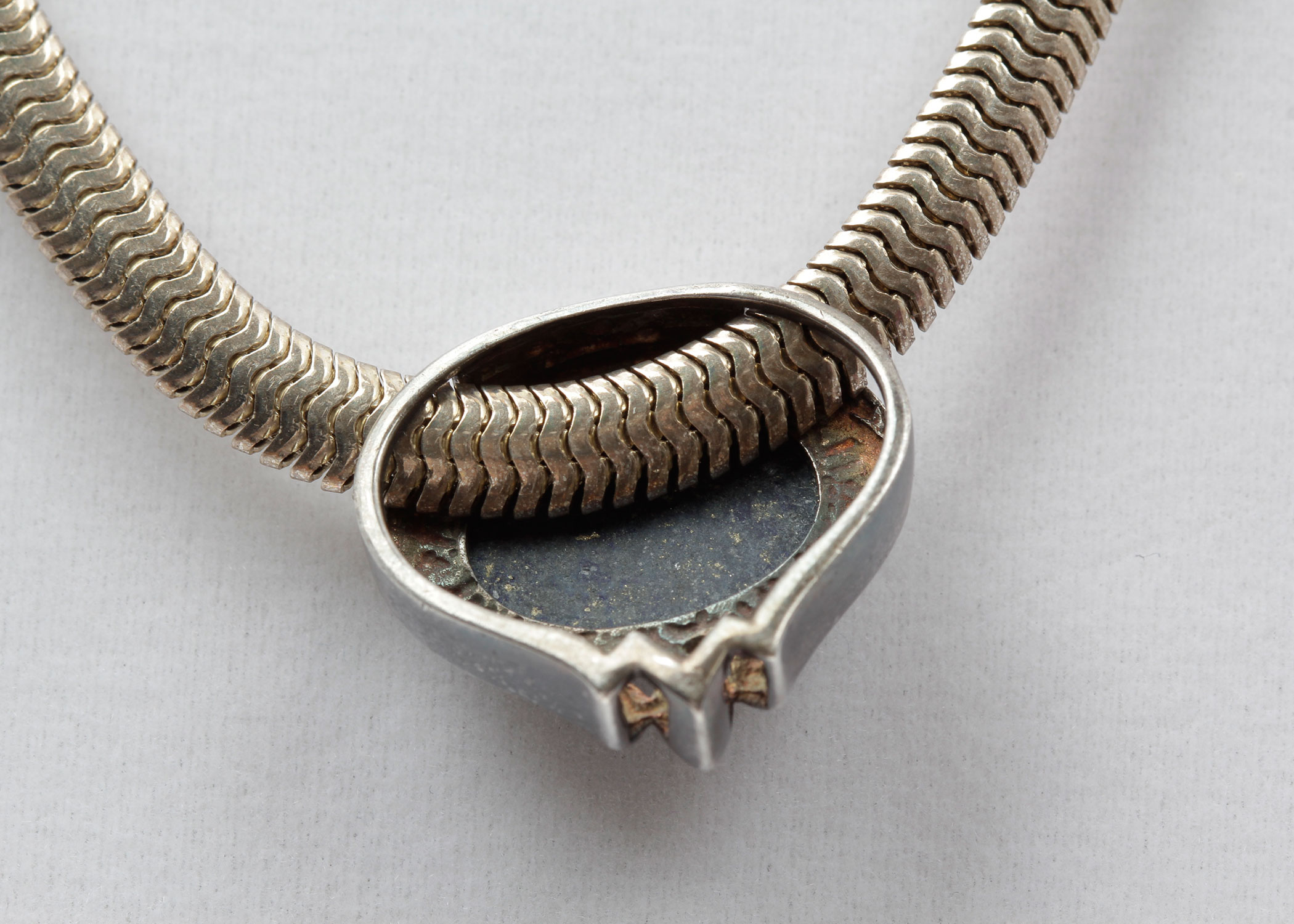 Sterling Silver Lapis Lazuli Pendant Necklace