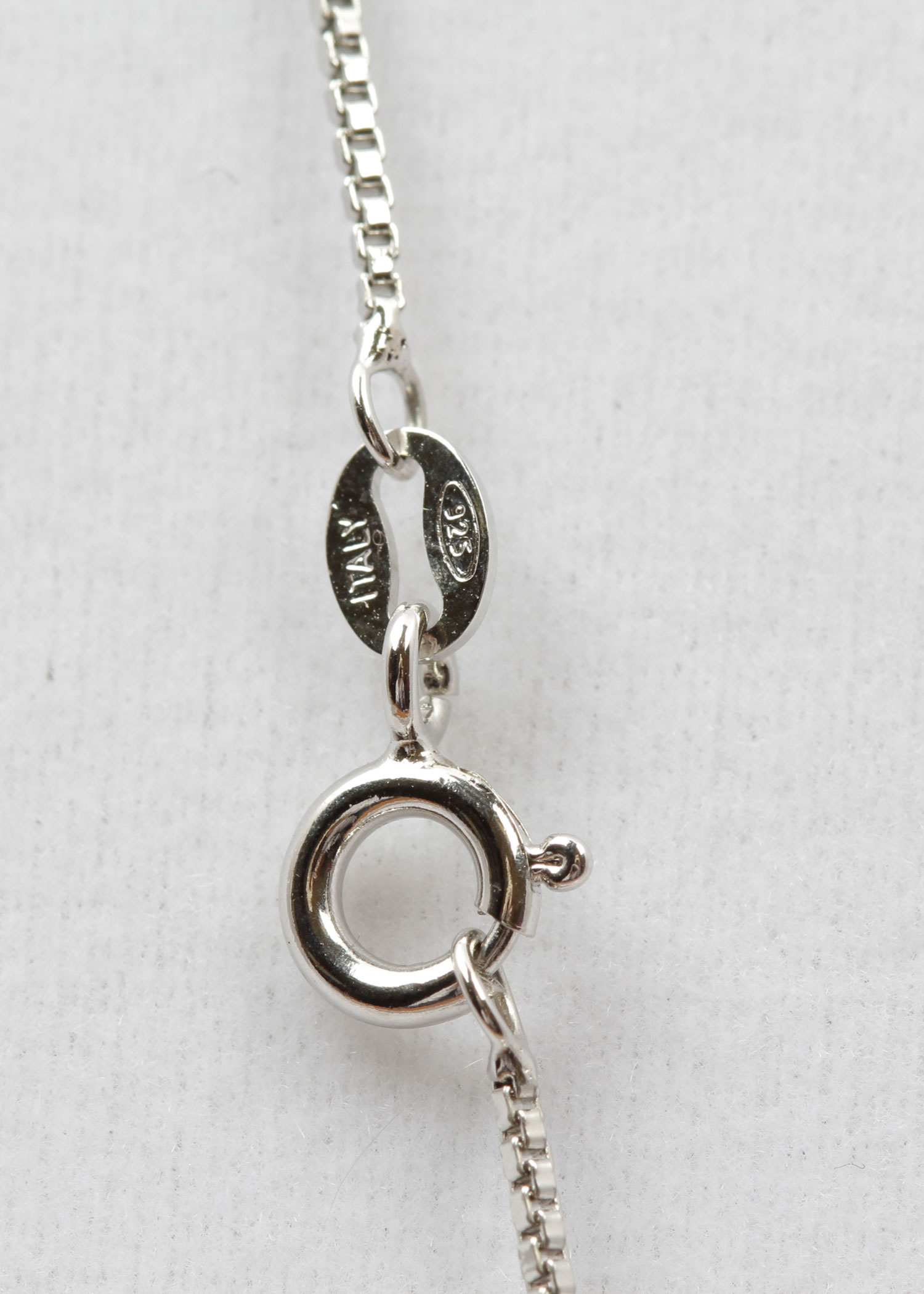 Sterling Silver Diamond Double Heart Pendant Necklace