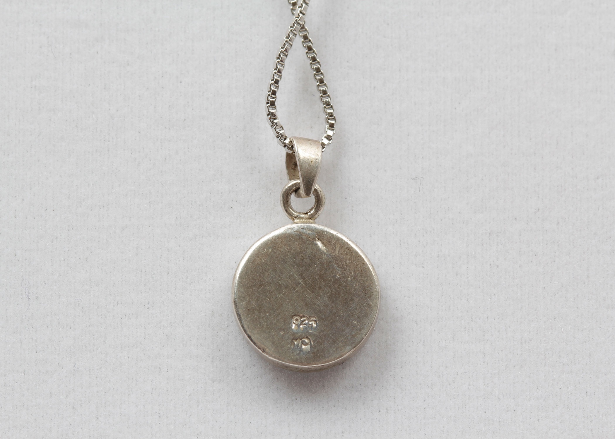 Sterling Silver Black Onyx Pendant Necklace