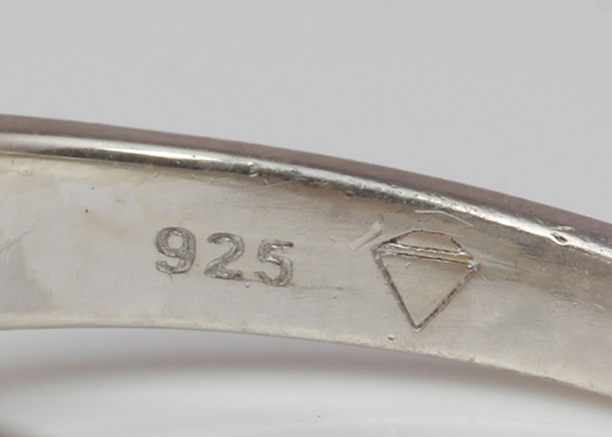 Sterling Silver Diamond Heart Ring