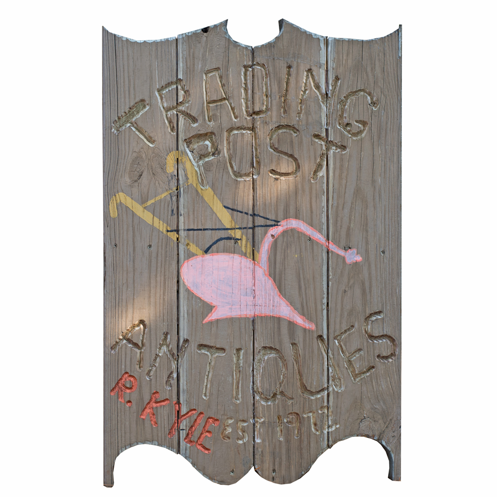 Wooden Trading Post Sign from Mt. Airy, MD