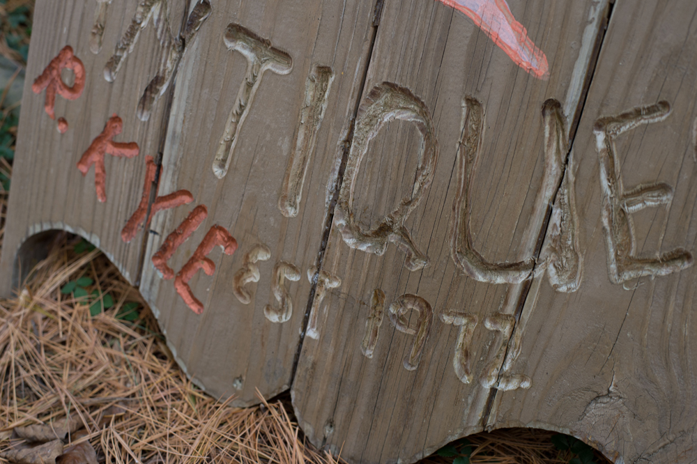 Wooden Trading Post Sign from Mt. Airy, MD