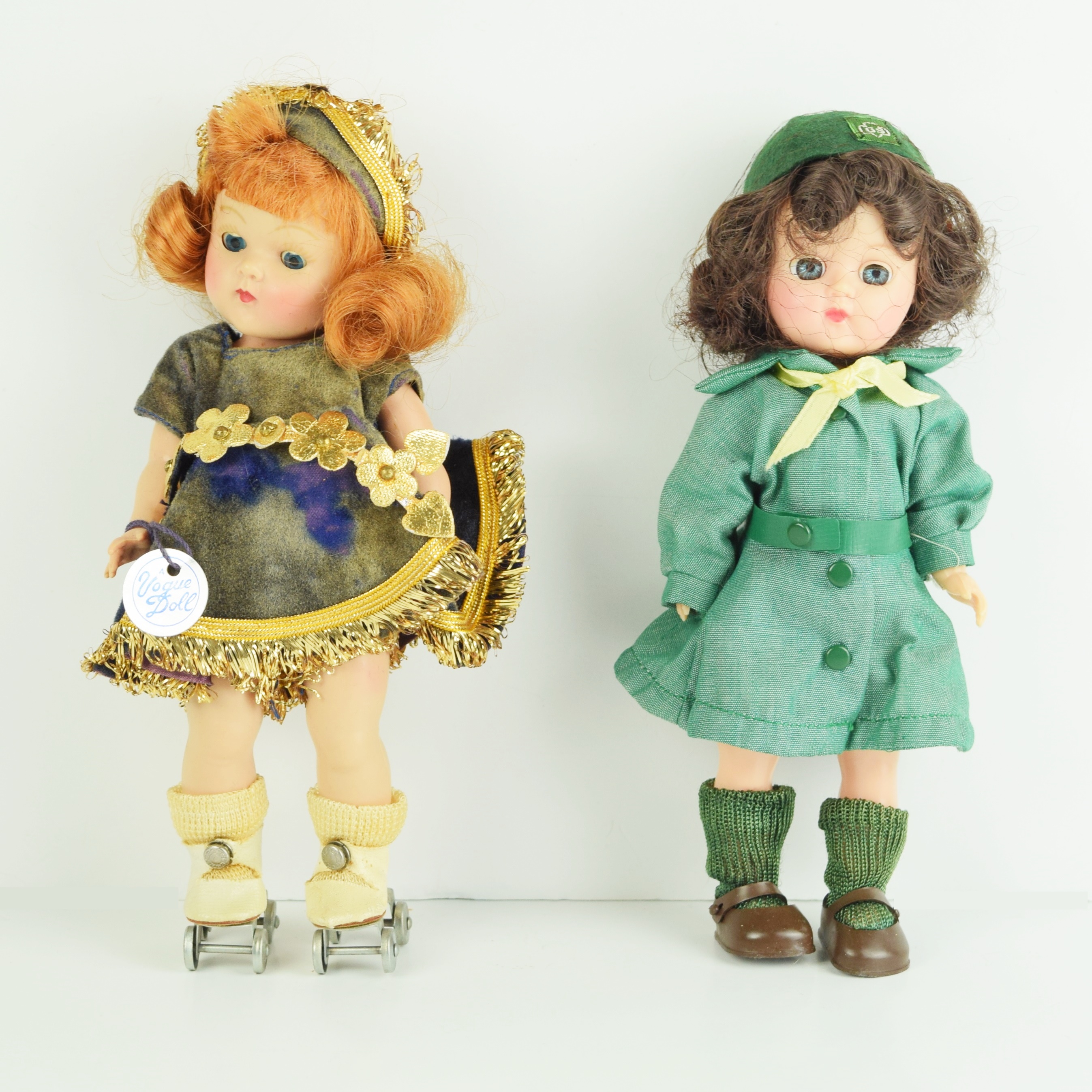 Vintage "Vogue" Roller Skating Doll and "Terri Lee" Girl Scout