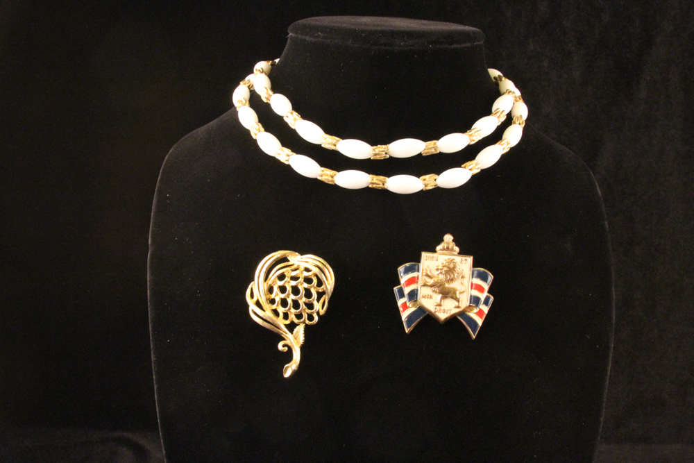 Vintage Costume Jewelry Including Lisner and Trifari