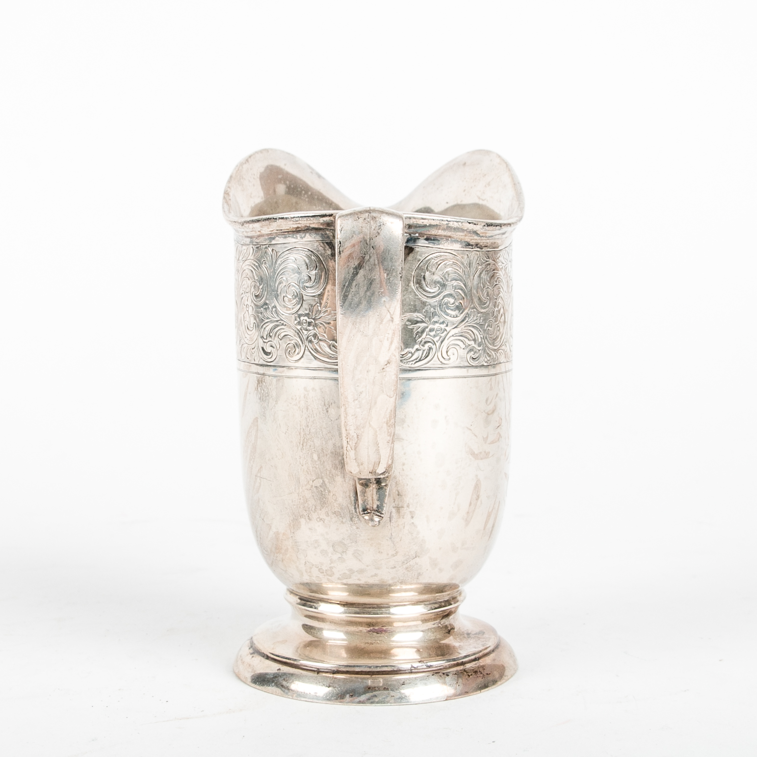 Monogrammed Sterling Silver Cream and Sugar Set