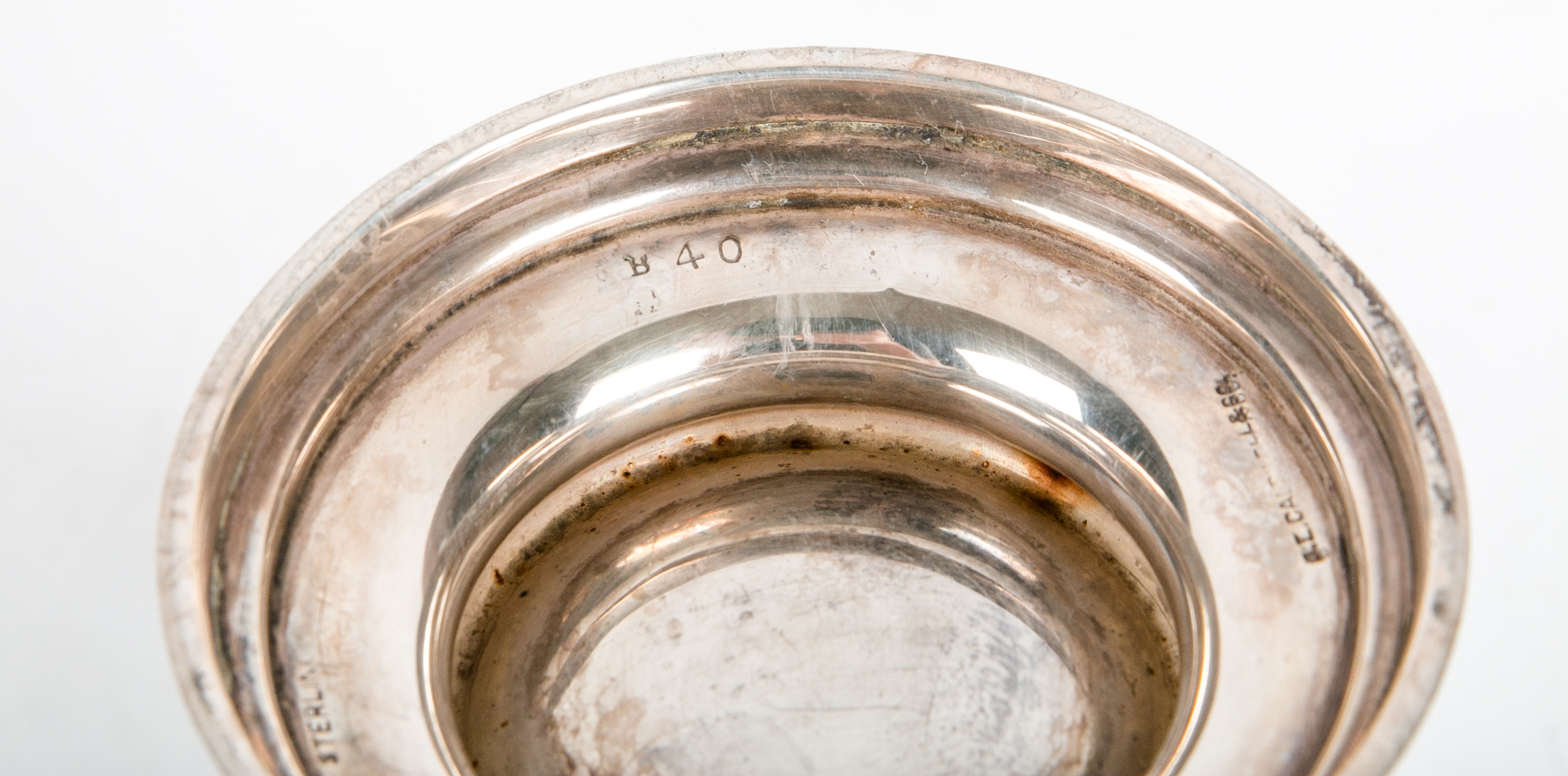 Monogrammed Sterling Silver Cream and Sugar Set