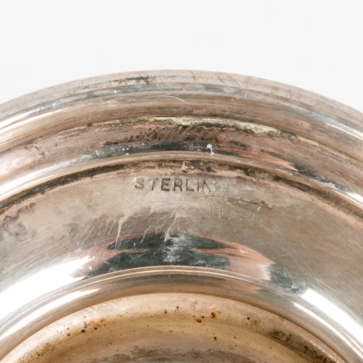 Monogrammed Sterling Silver Cream and Sugar Set