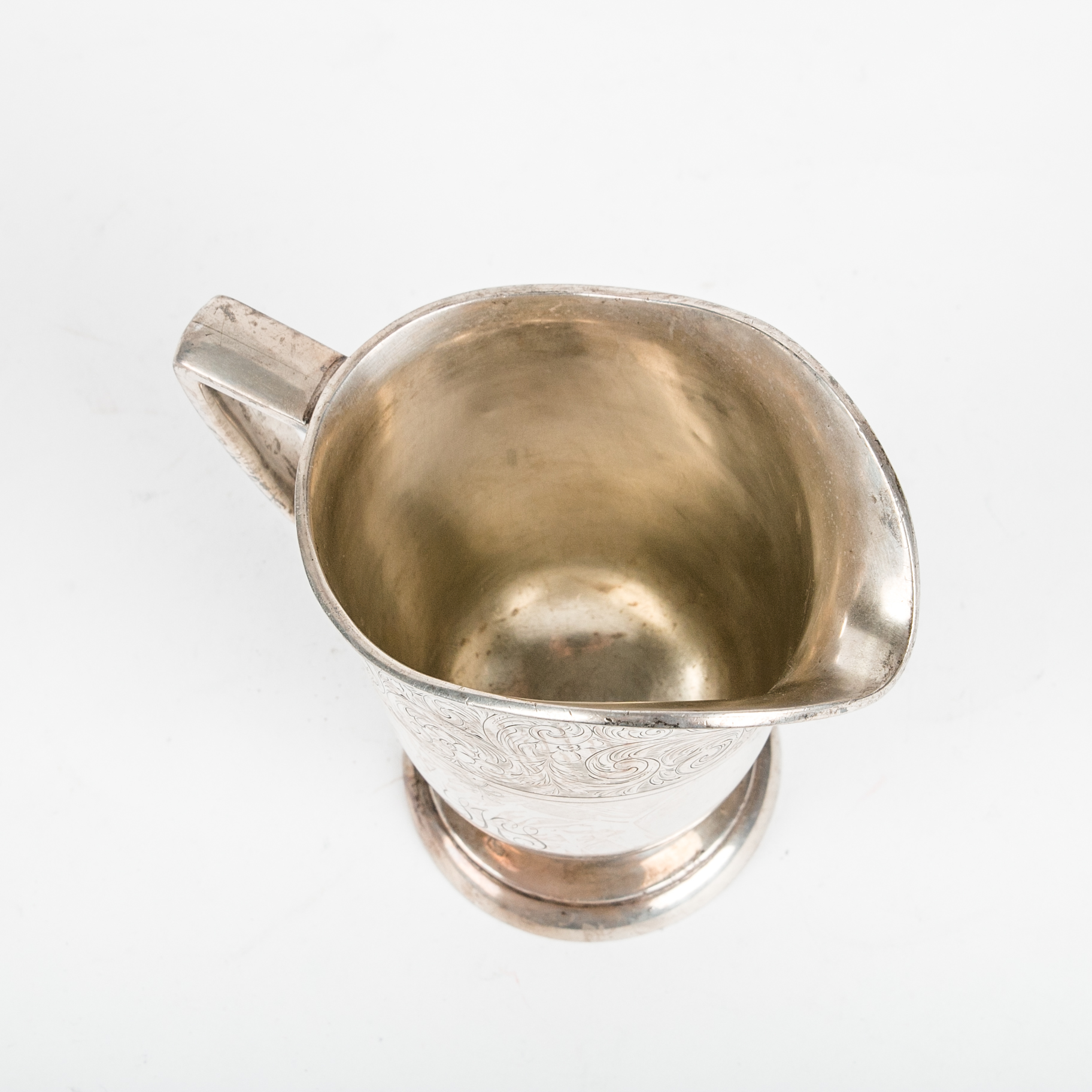 Monogrammed Sterling Silver Cream and Sugar Set