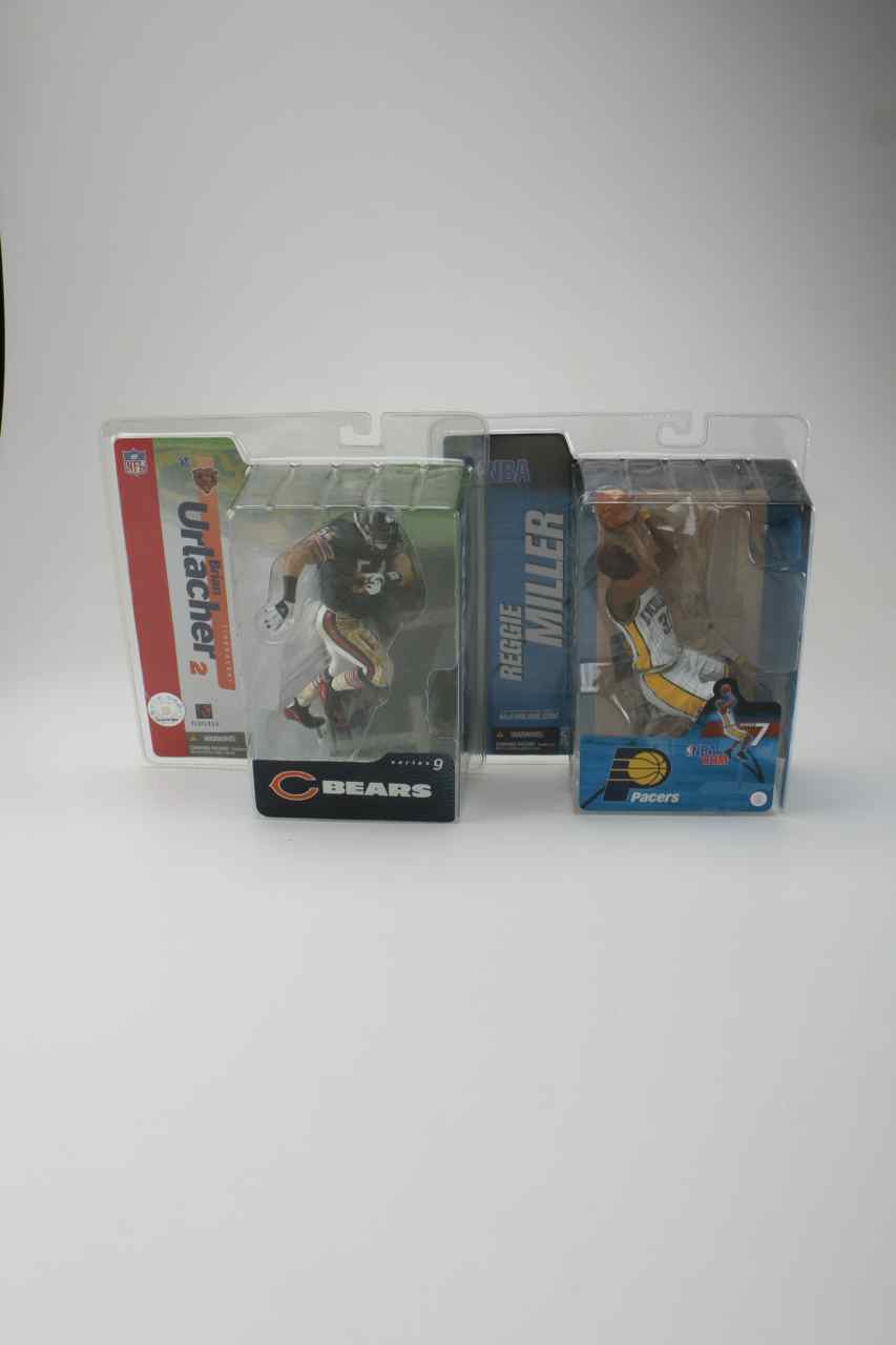 McFarlane Reggie Miller and Brian Urlacher Action Figures