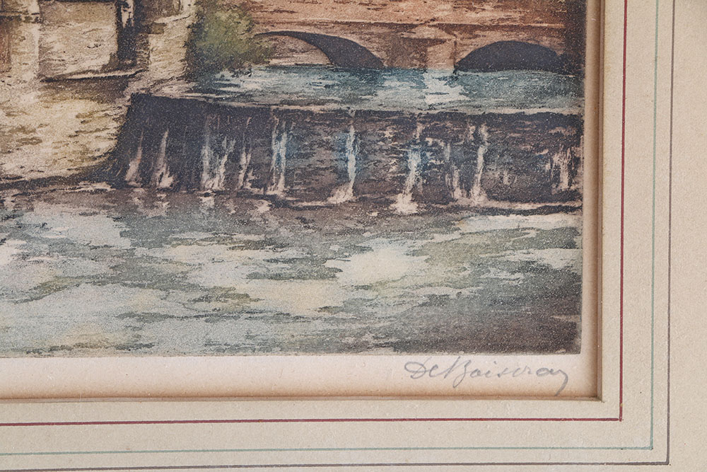 Vintage Signed Limited Edition Aquatint