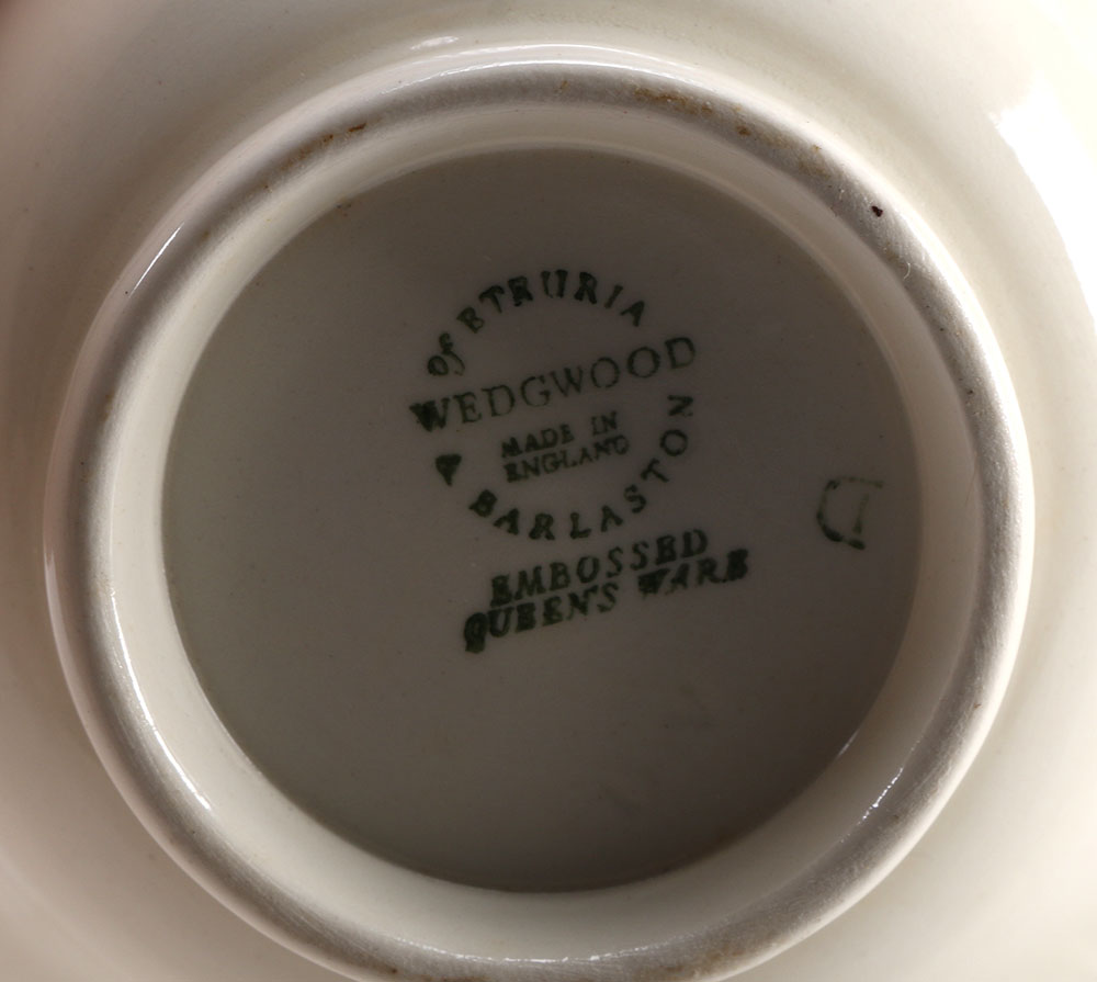 Wedgwood "Queens Ware" Dinner Service with Feather Edge Molding