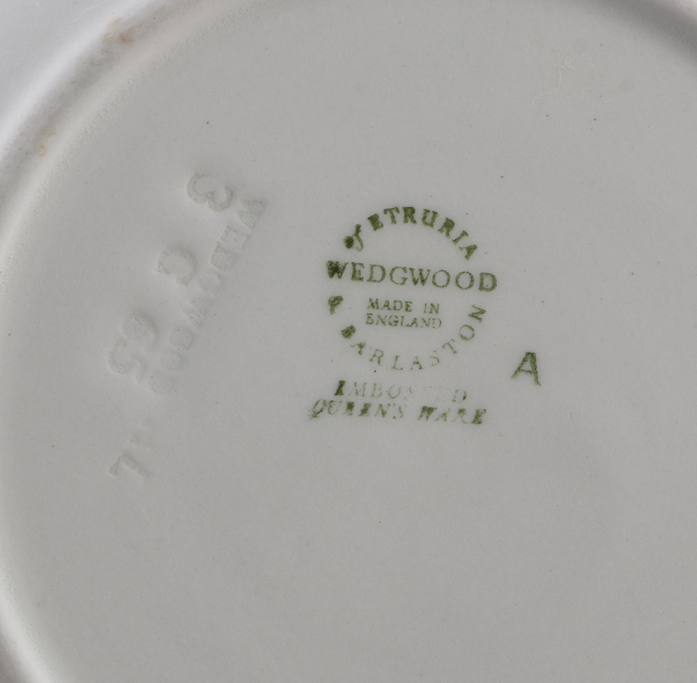 Wedgwood "Queens Ware" Dinner Service with Feather Edge Molding