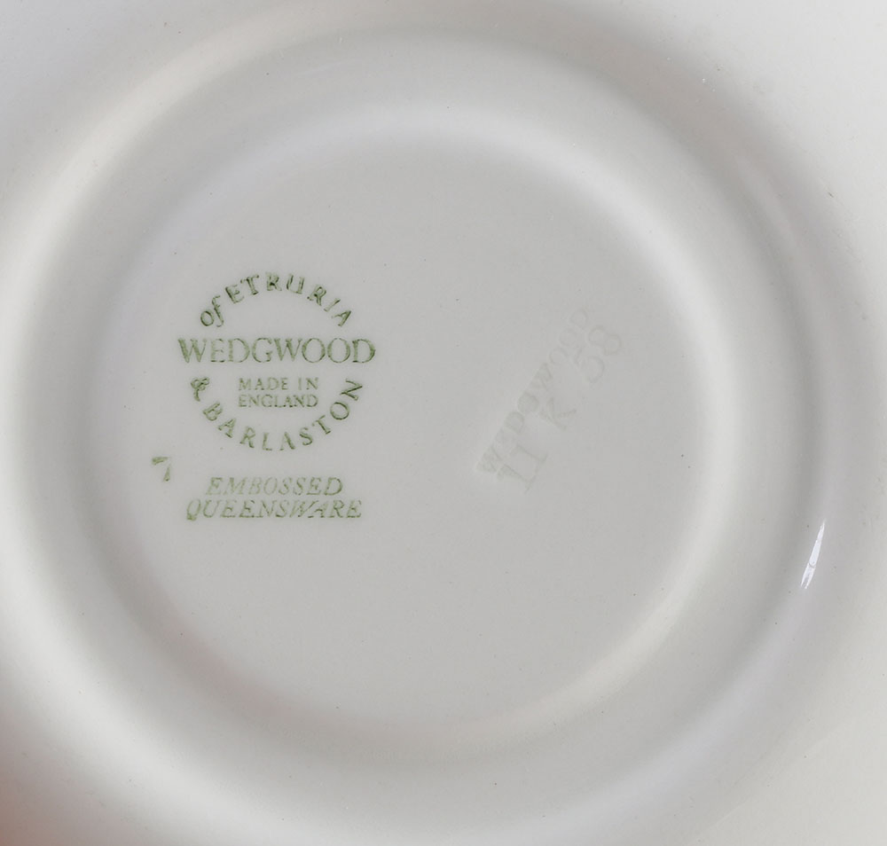 Wedgwood "Queens Ware" Dinner Service with Feather Edge Molding