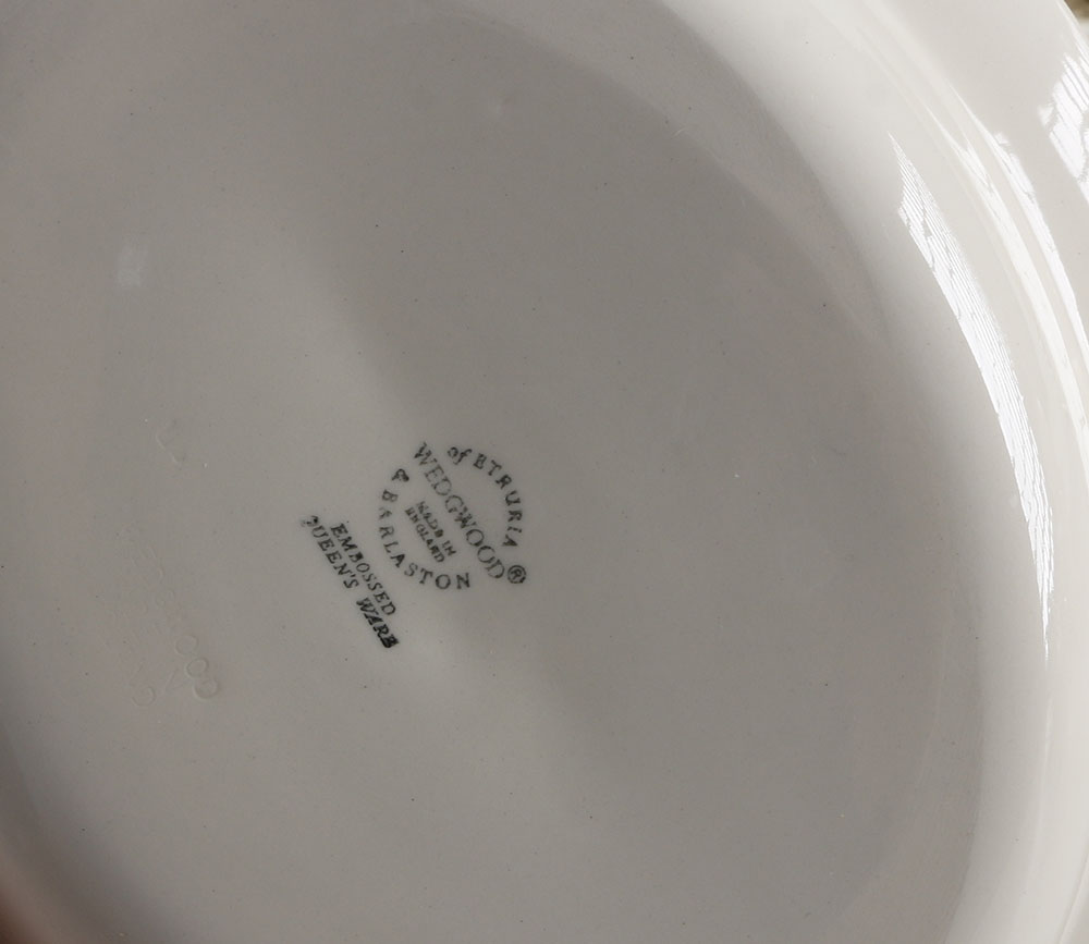 Wedgwood "Queens Ware" Dinner Service with Feather Edge Molding