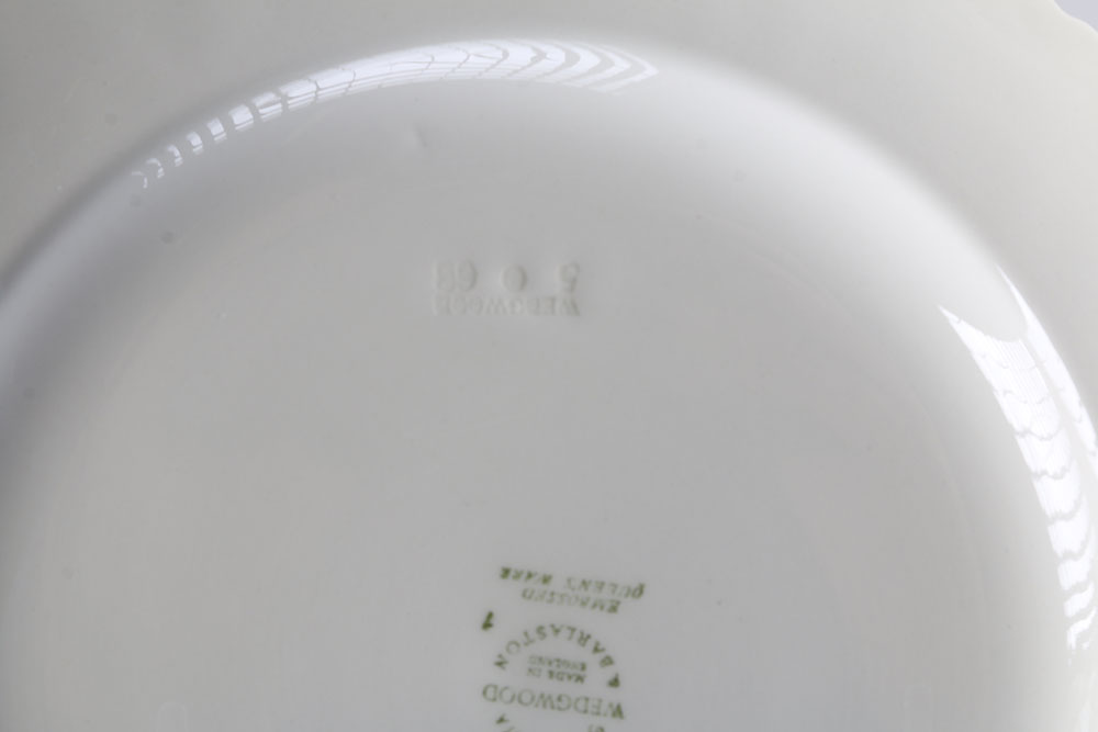 Wedgwood "Queens Ware" Dinner Service with Feather Edge Molding