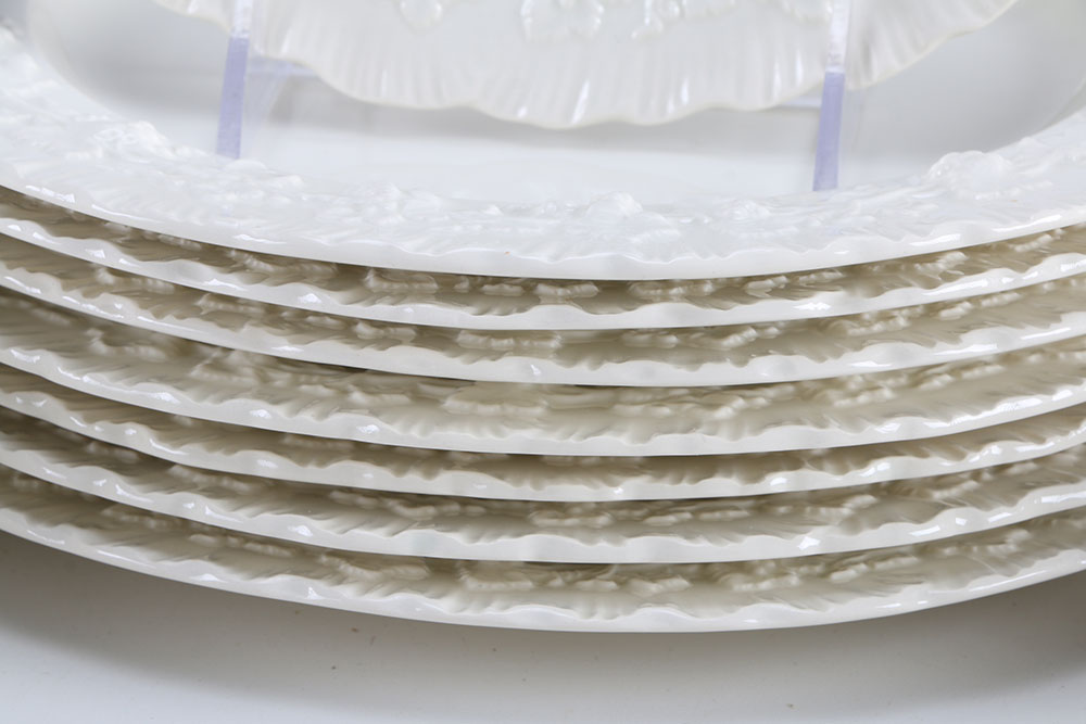 Wedgwood "Queens Ware" Dinner Service with Feather Edge Molding