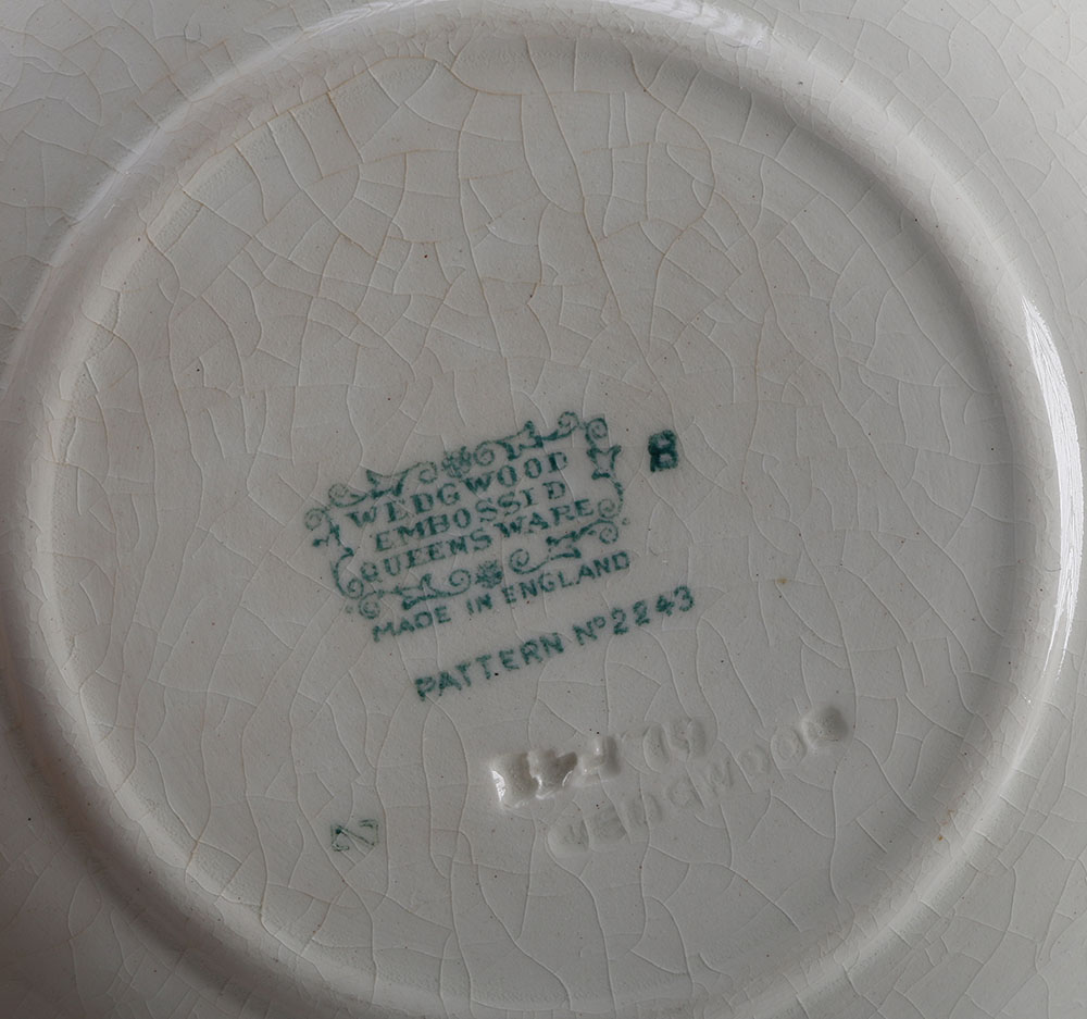 Assortment of Wedgwood "2243" Embossed China