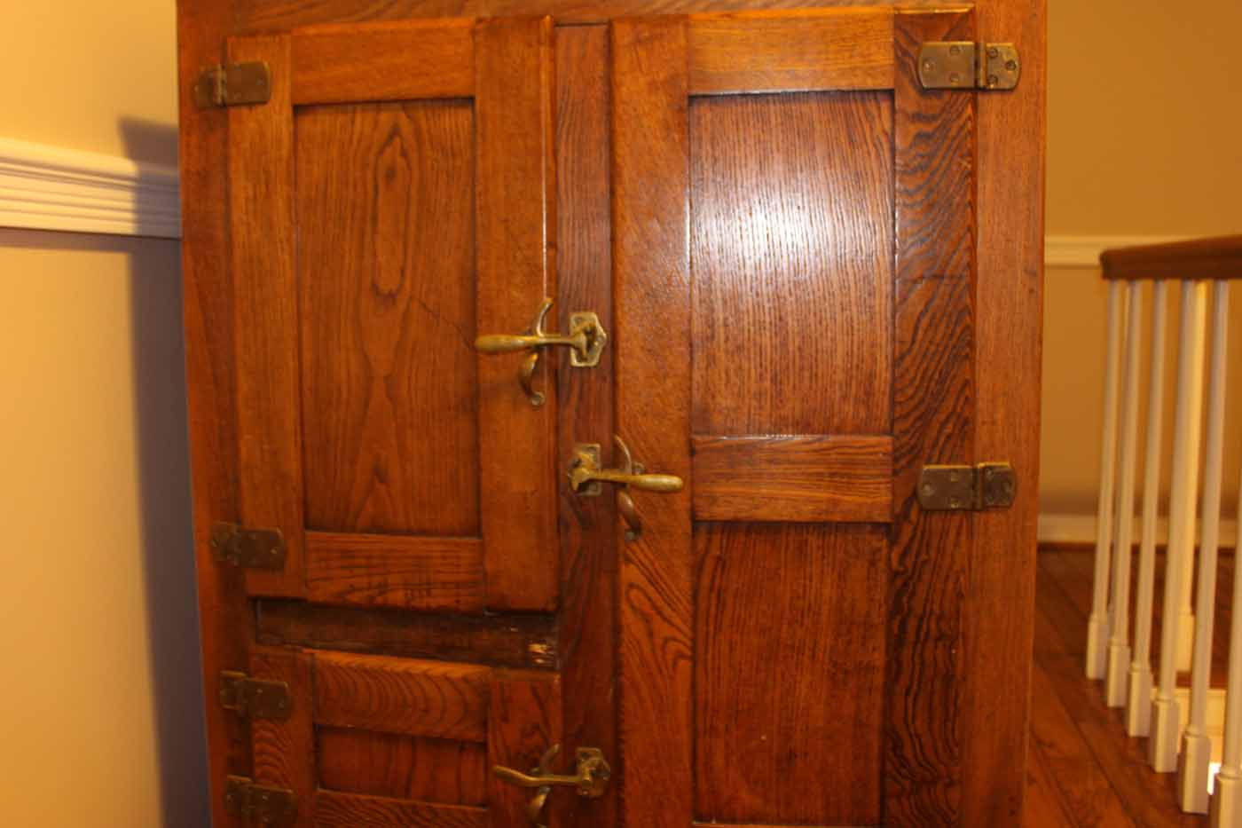 Vintage Oak Ice Box Cabinet