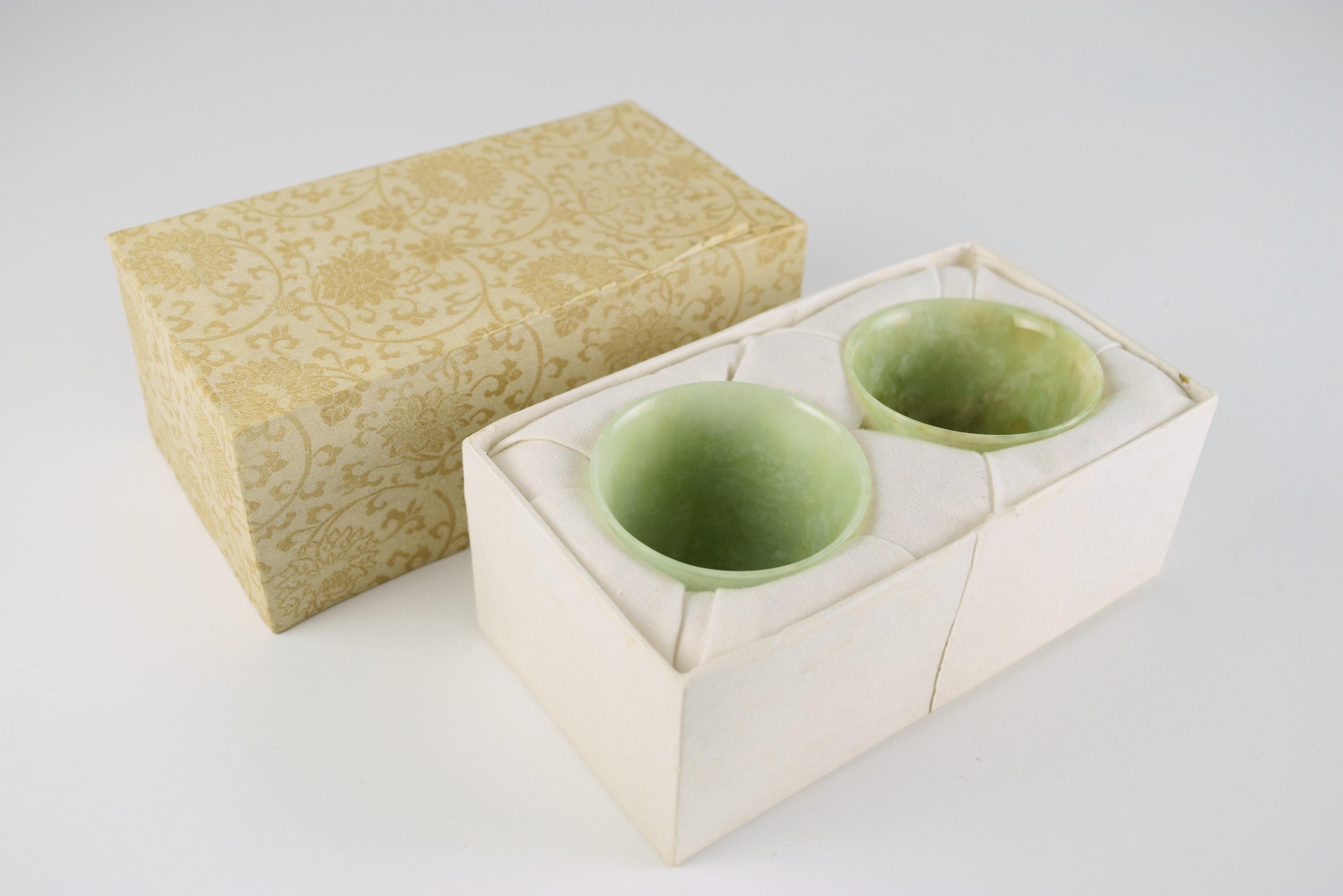 Miniature Stone Bowls, Two Pair