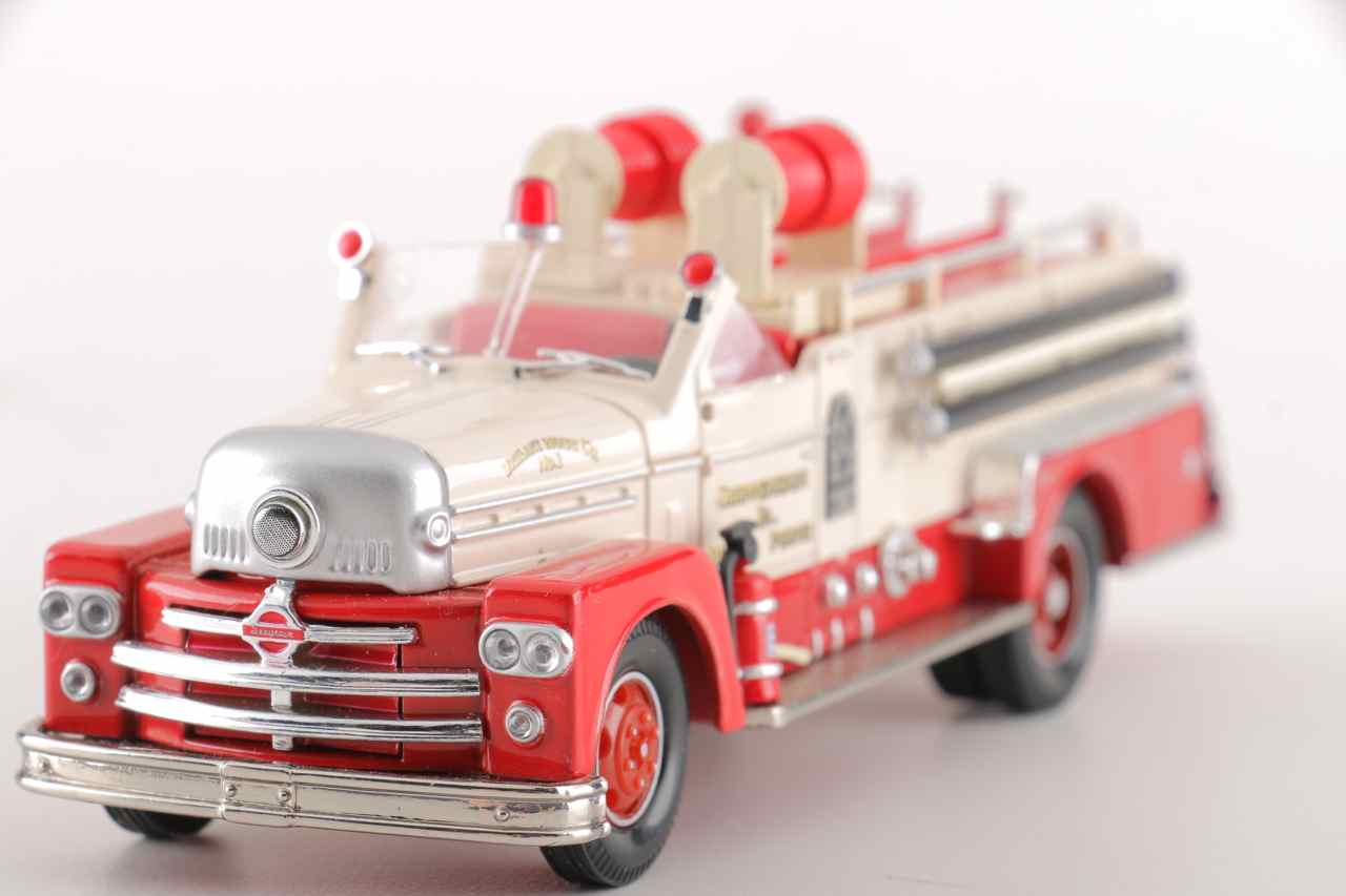 Group of Five Corgi Die-Cast Fire Trucks