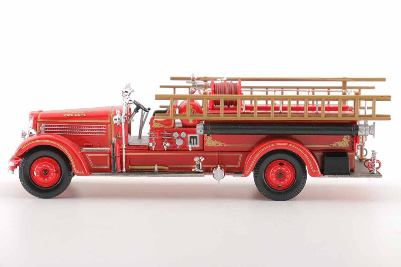 Group of Five Corgi Die-Cast Fire Trucks