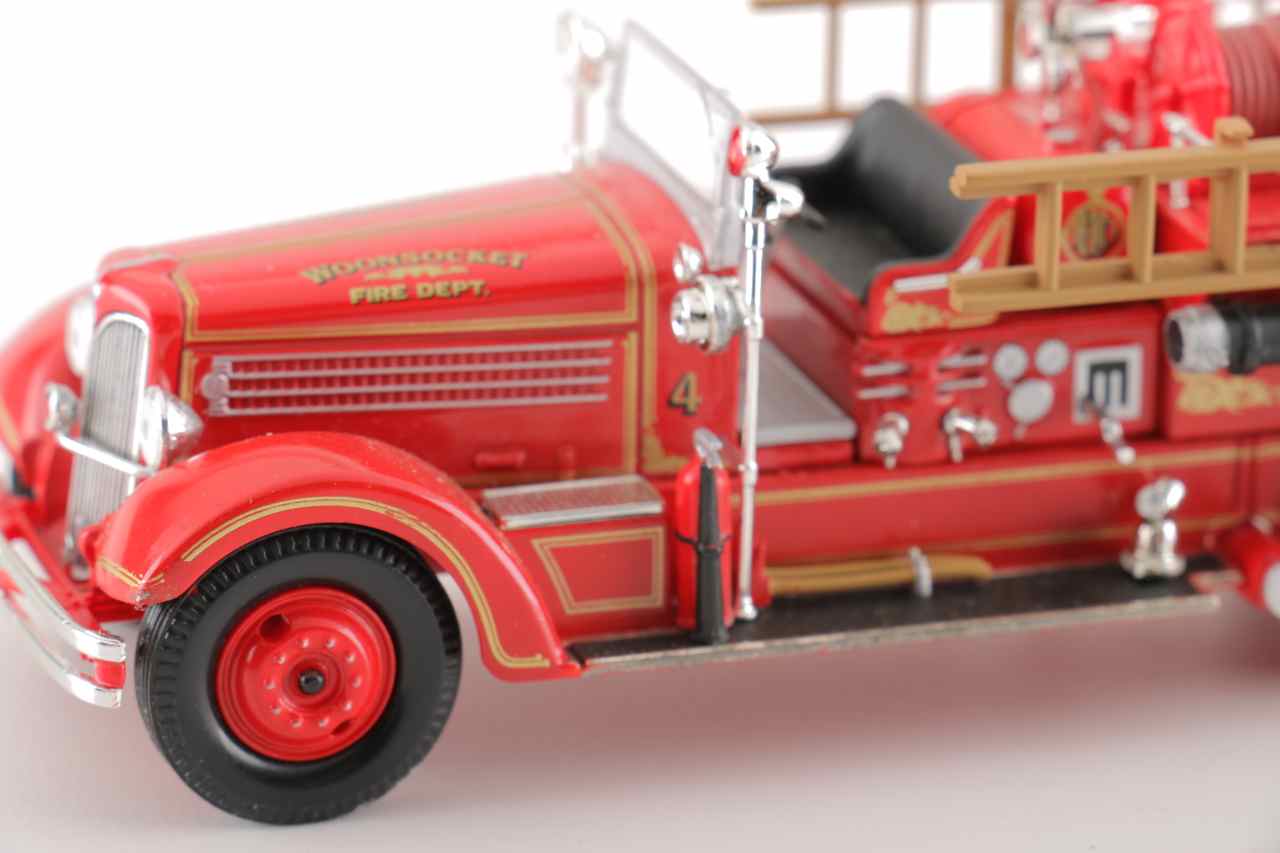 Group of Five Corgi Die-Cast Fire Trucks