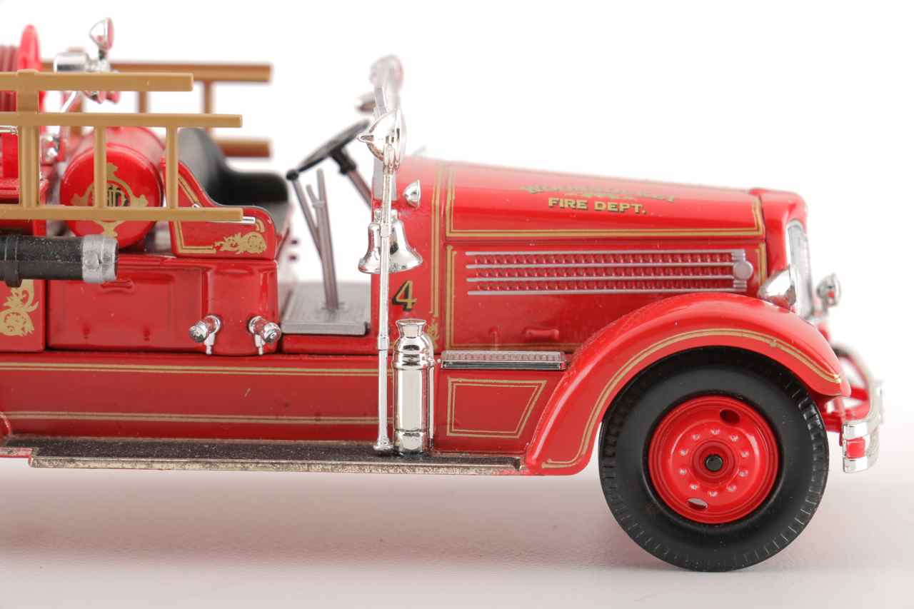 Group of Five Corgi Die-Cast Fire Trucks