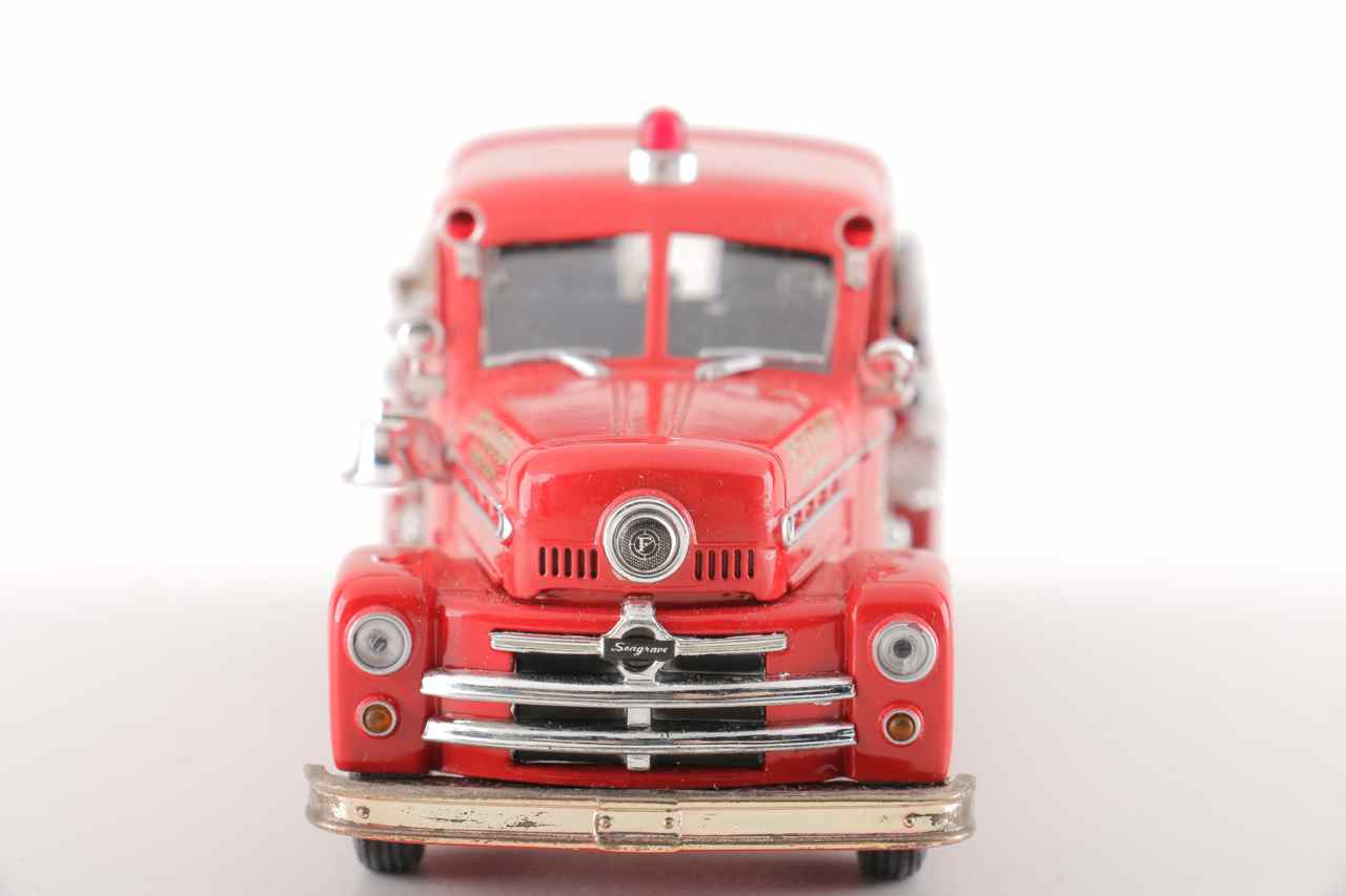 Group of Five Corgi Die-Cast Fire Trucks