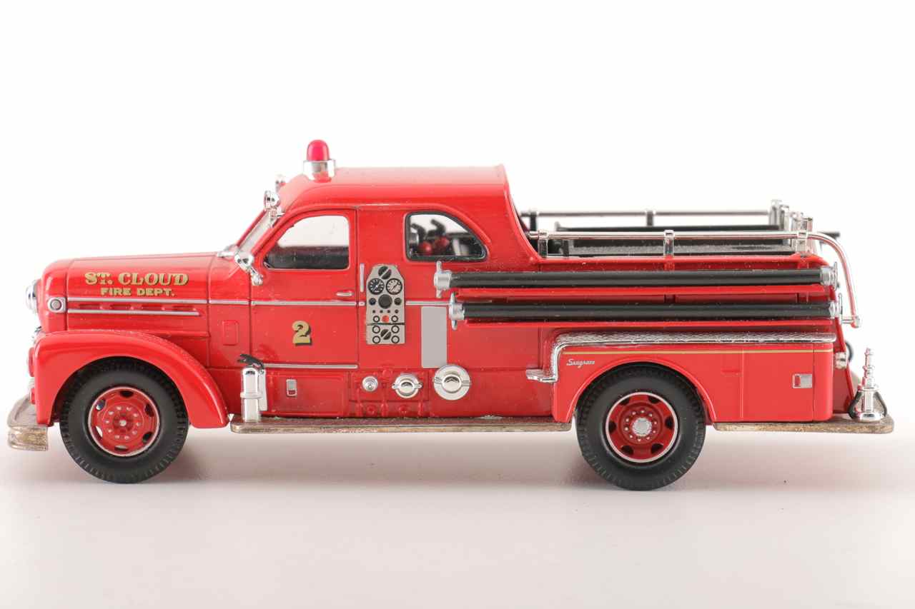 Group of Five Corgi Die-Cast Fire Trucks