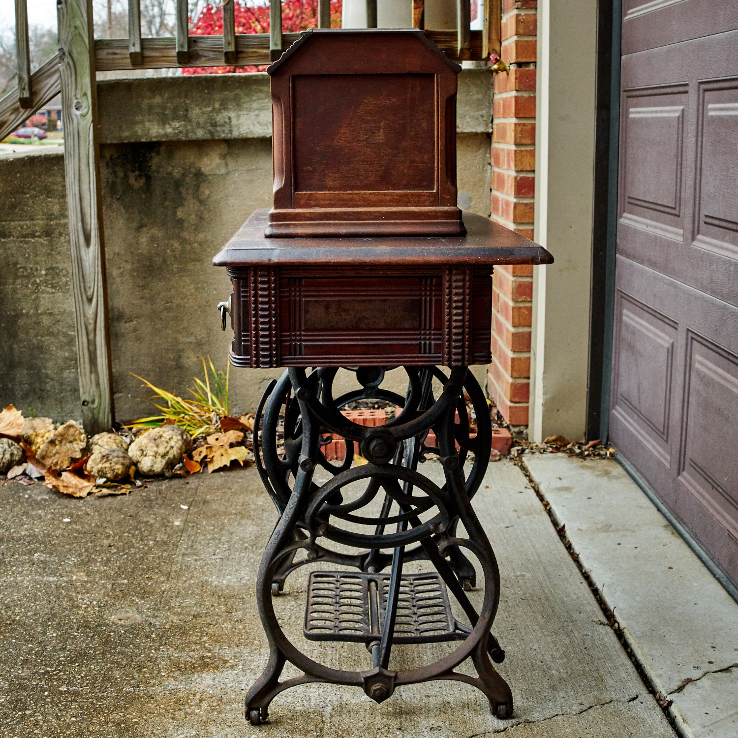 Antique "American" Sewing Machine and Table
