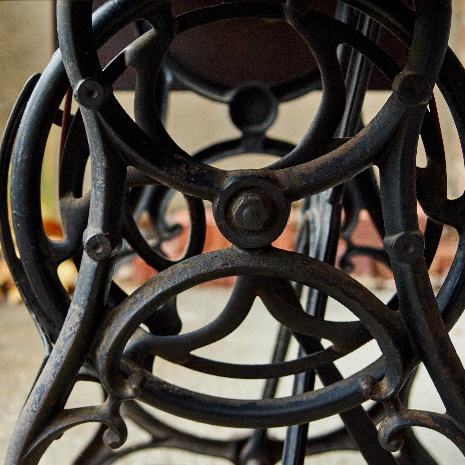 Antique "American" Sewing Machine and Table