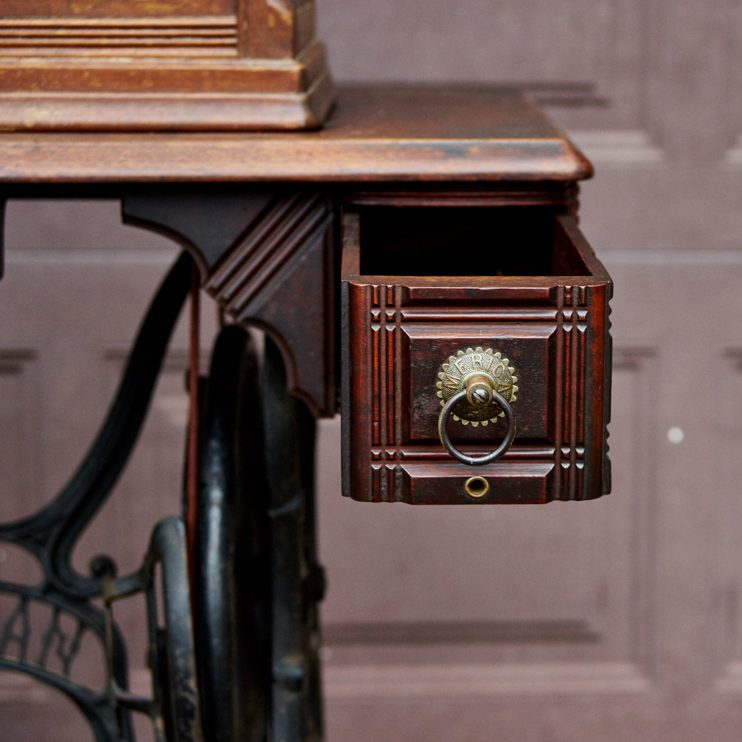 Antique "American" Sewing Machine and Table