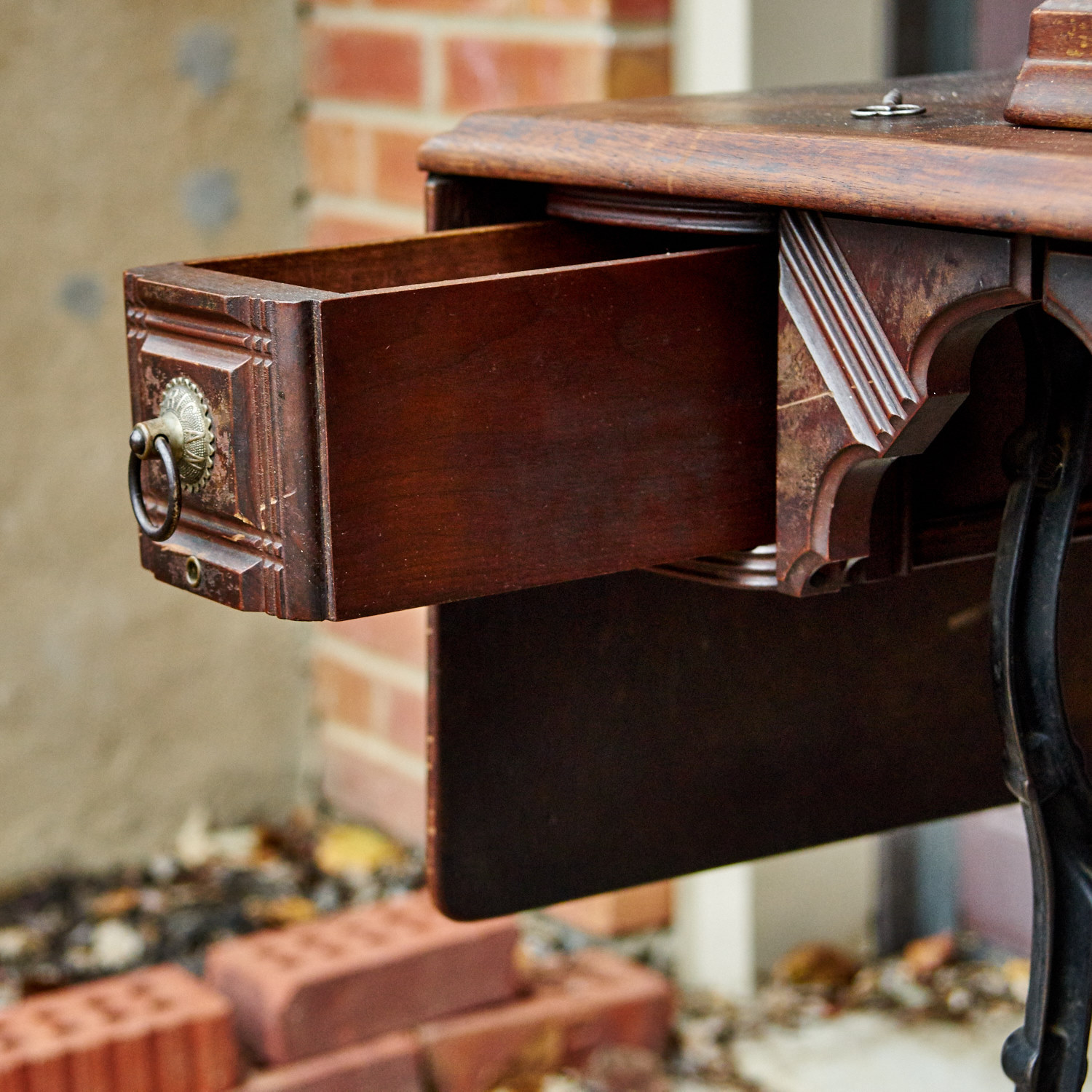 Antique "American" Sewing Machine and Table