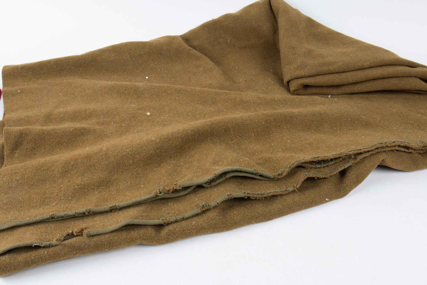 U.S Service Flag and Large Brown Blanket