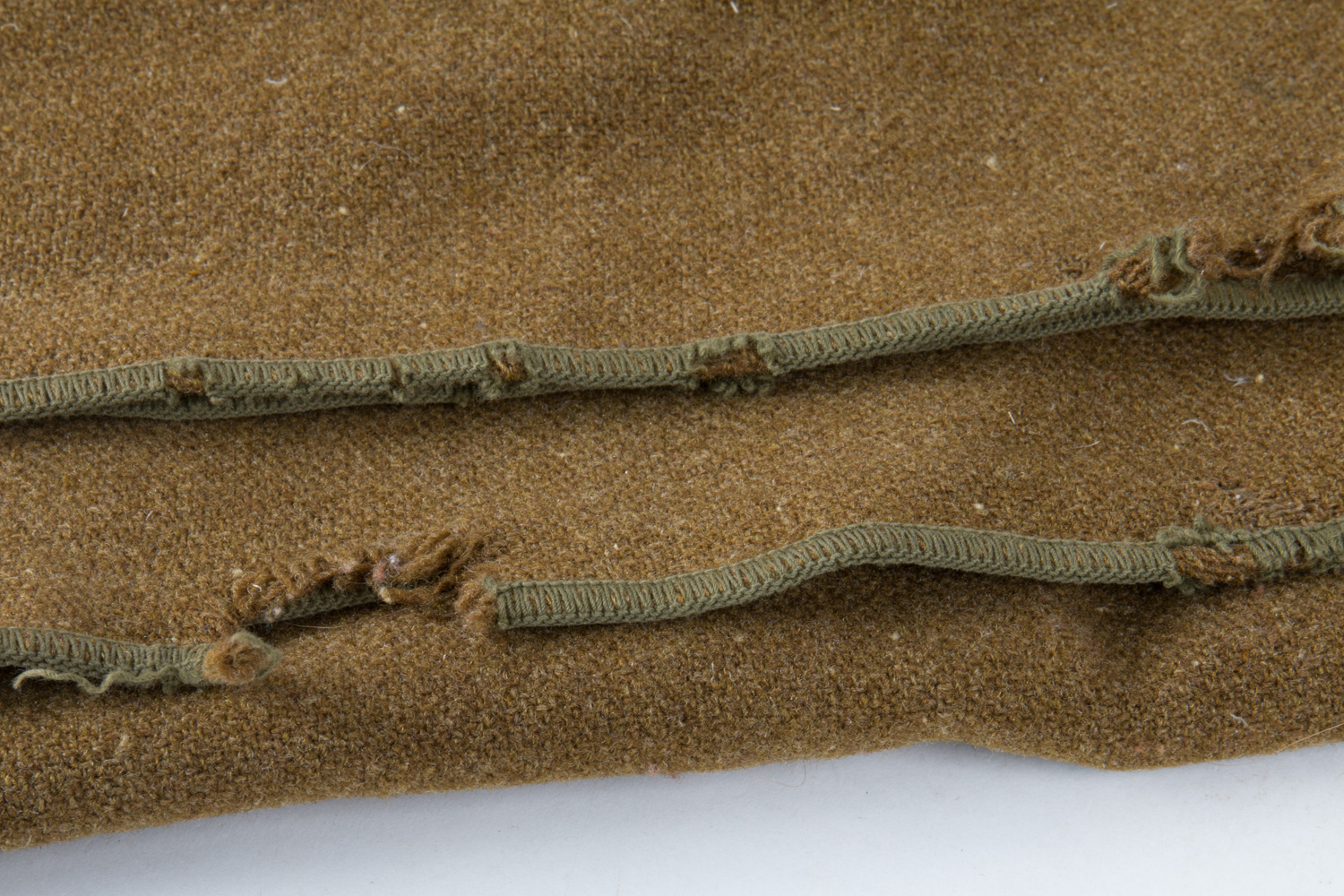 U.S Service Flag and Large Brown Blanket