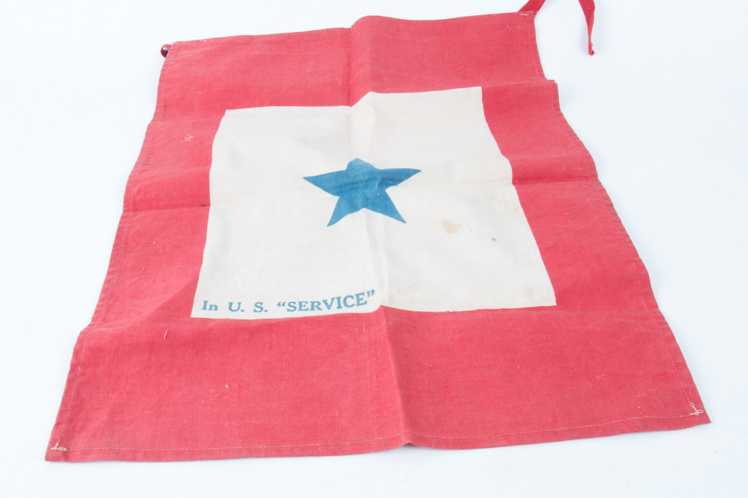 U.S Service Flag and Large Brown Blanket