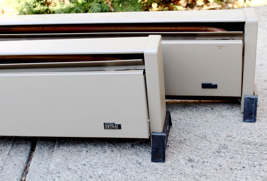 Two Electric Circulating Hot Water Baseboard Heaters