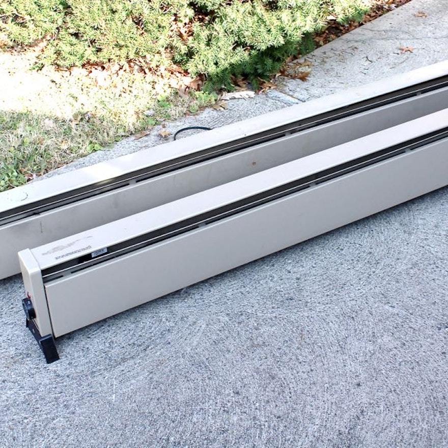 Two Electric Circulating Hot Water Baseboard Heaters