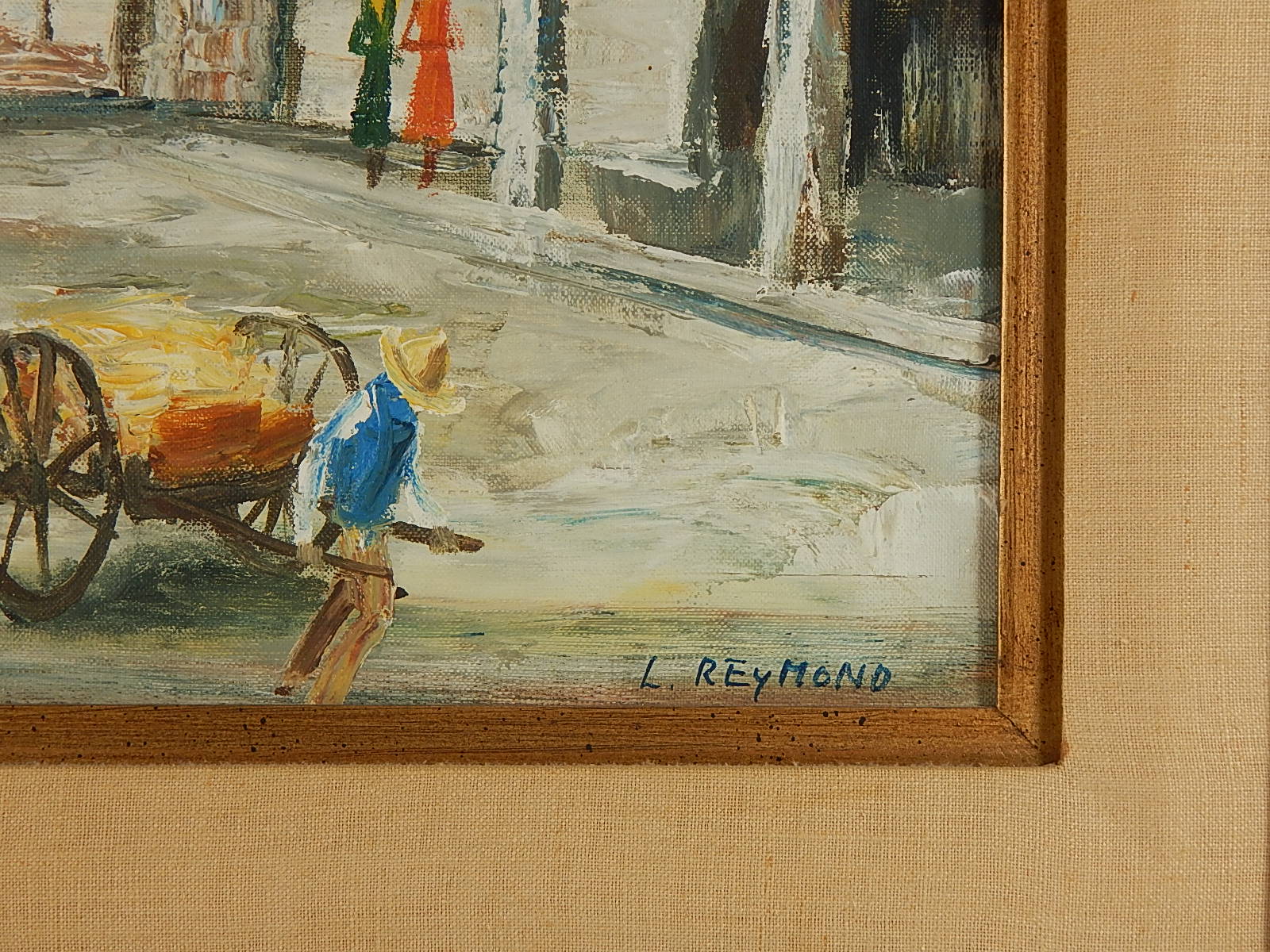 L. Reymond Signed Original Painting on Canvas