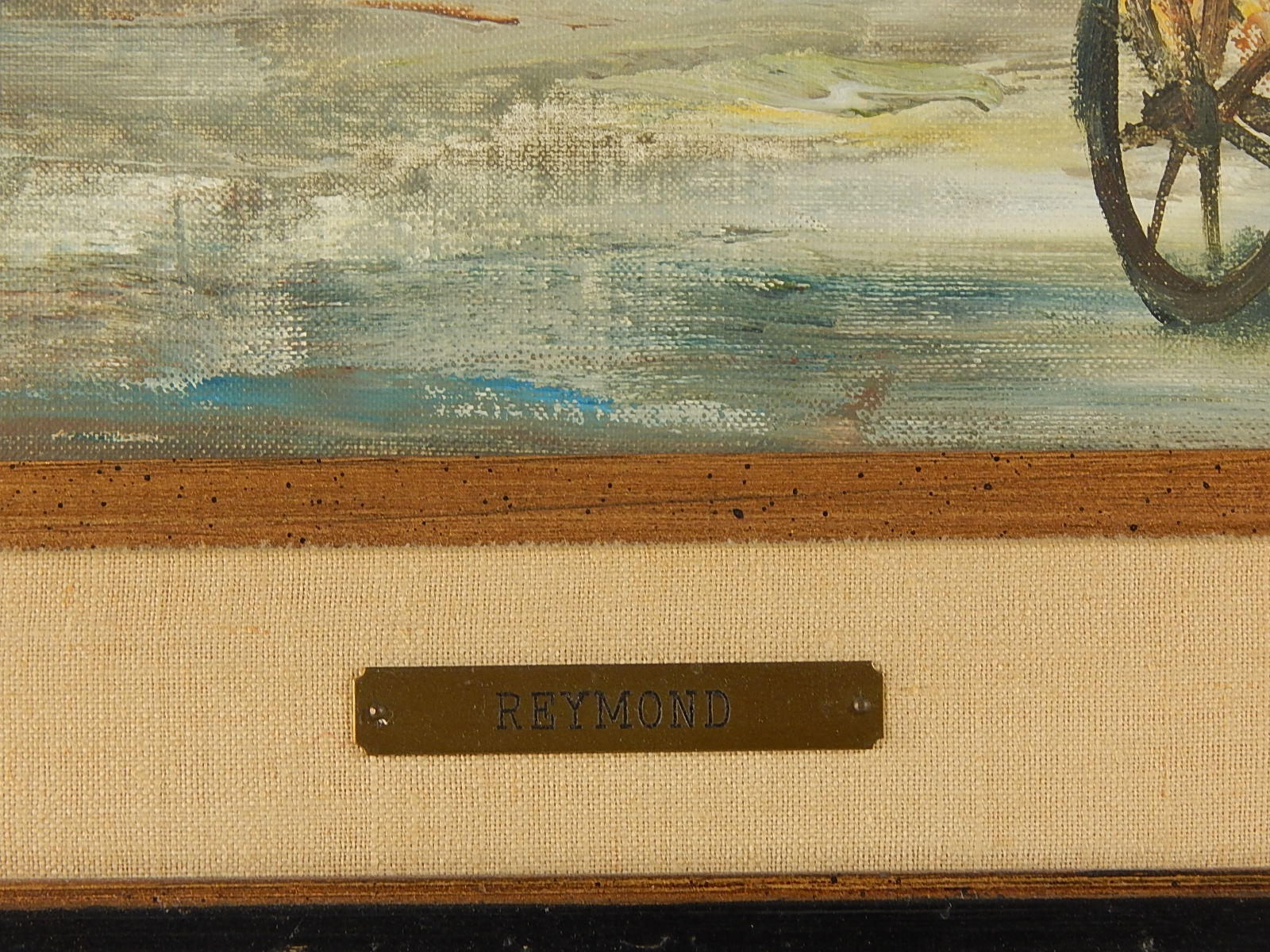 L. Reymond Signed Original Painting on Canvas