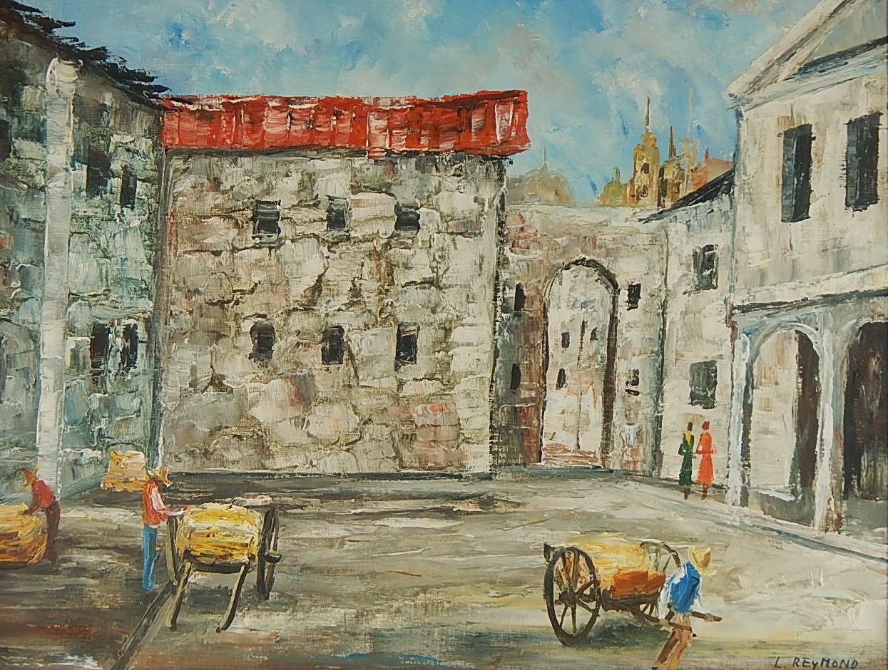 L. Reymond Signed Original Painting on Canvas