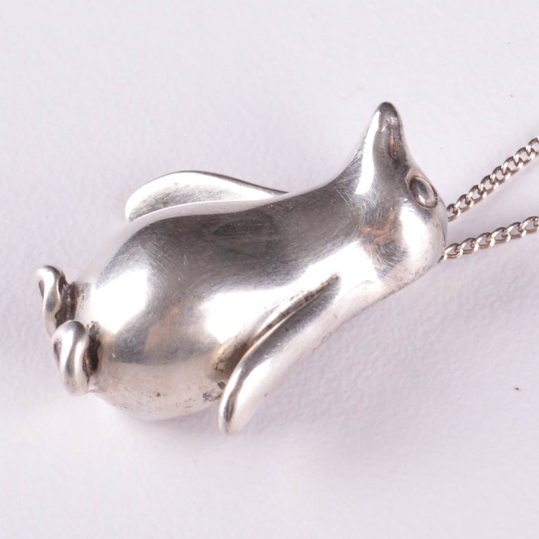 Tiffany & Co. Sterling Silver Penguin Pendant Necklace