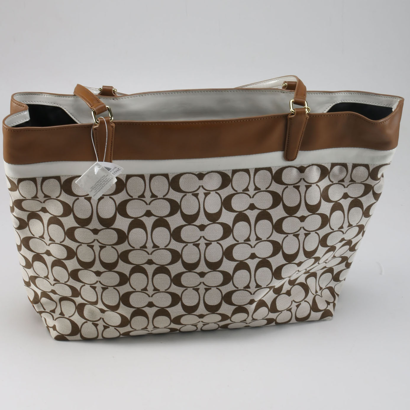 Coach Signature Printed Fabric Tote