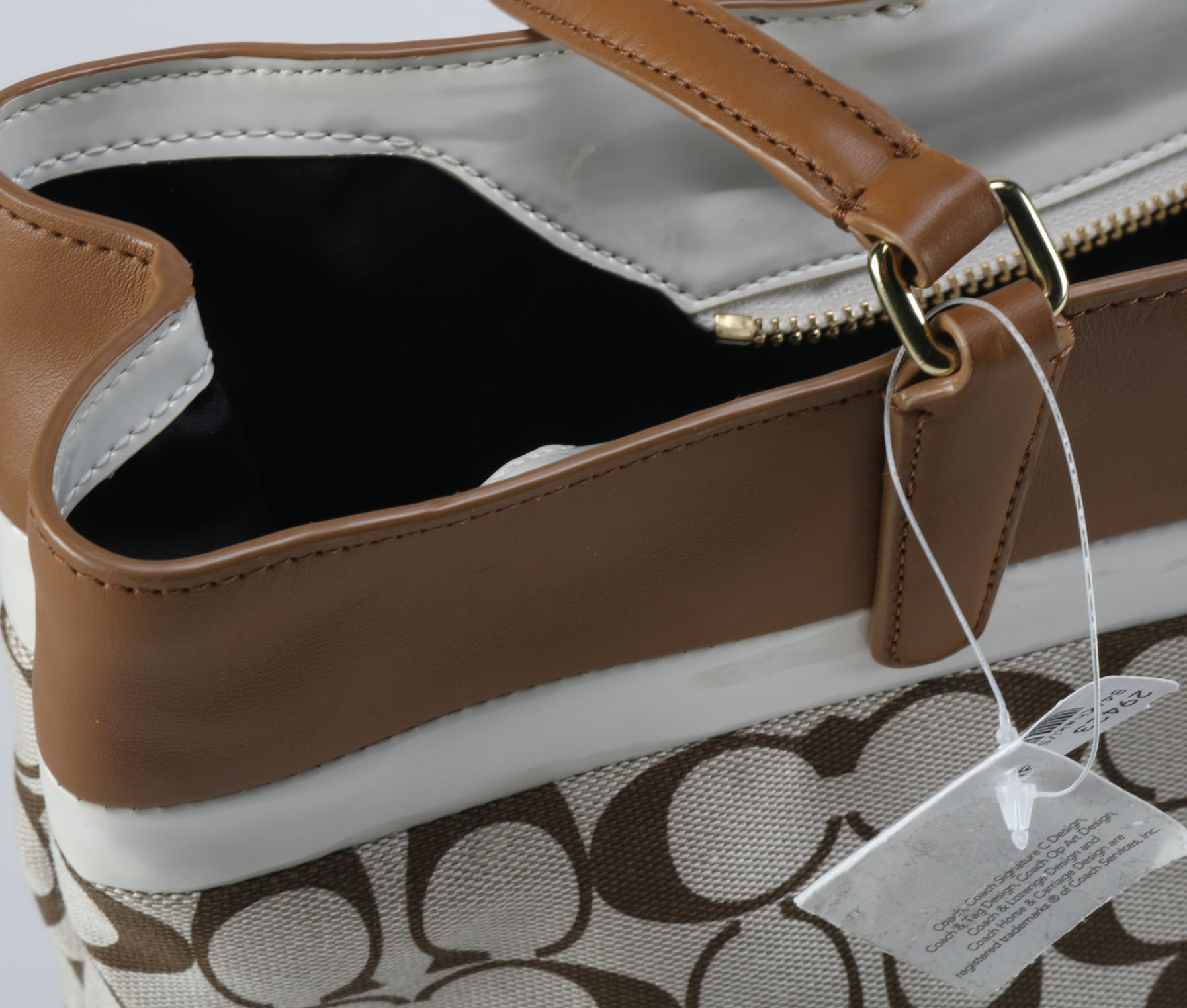 Coach Signature Printed Fabric Tote