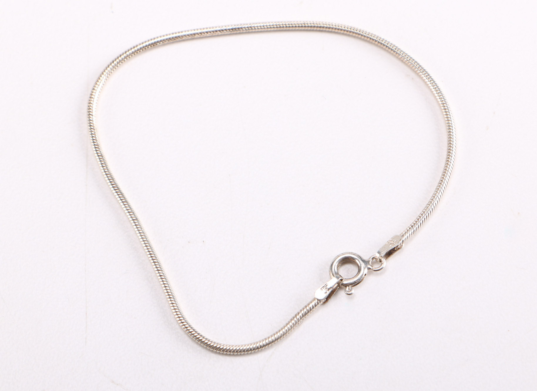 Collection of Sterling Silver Chain Bracelets