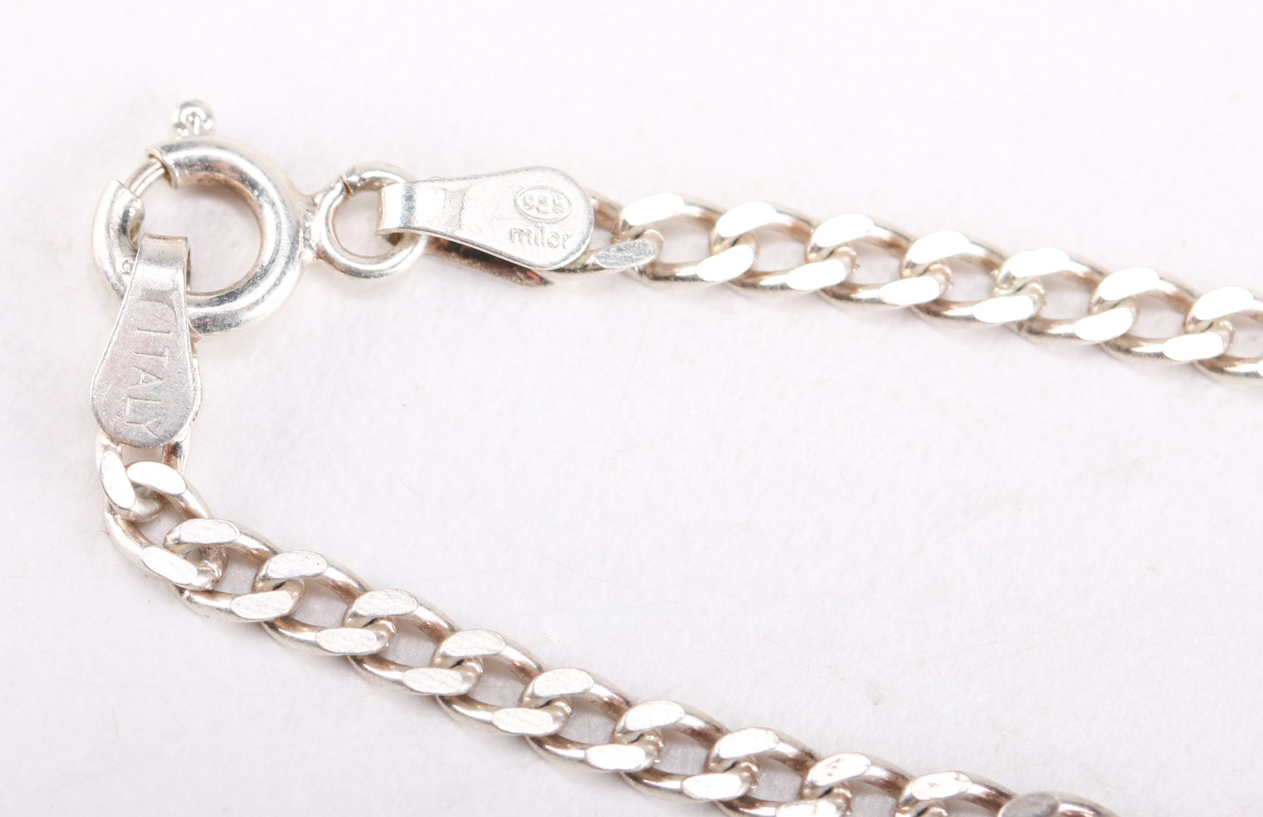 Collection of Sterling Silver Chain Bracelets