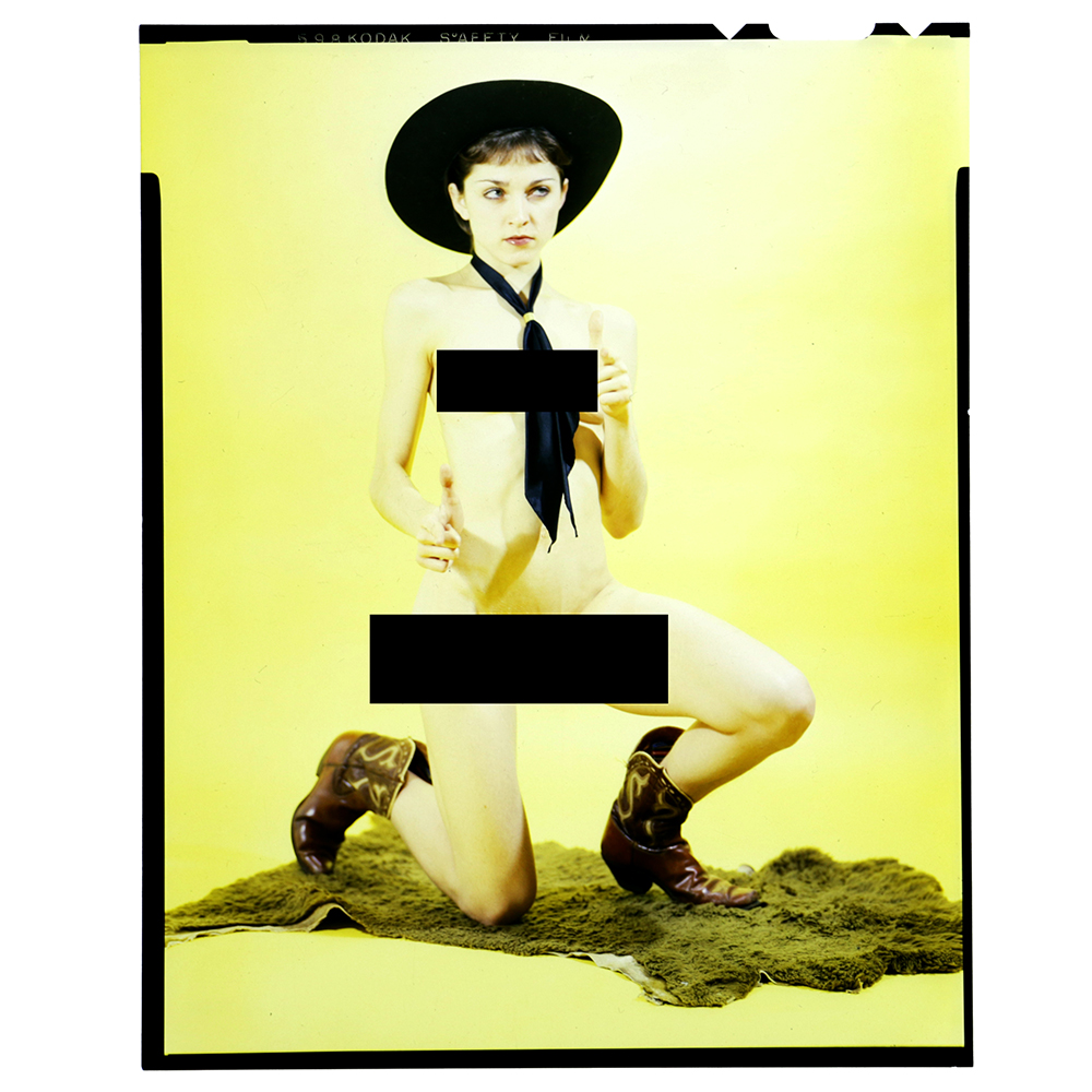 Original Transparency of Madonna Posing Nude in 1977