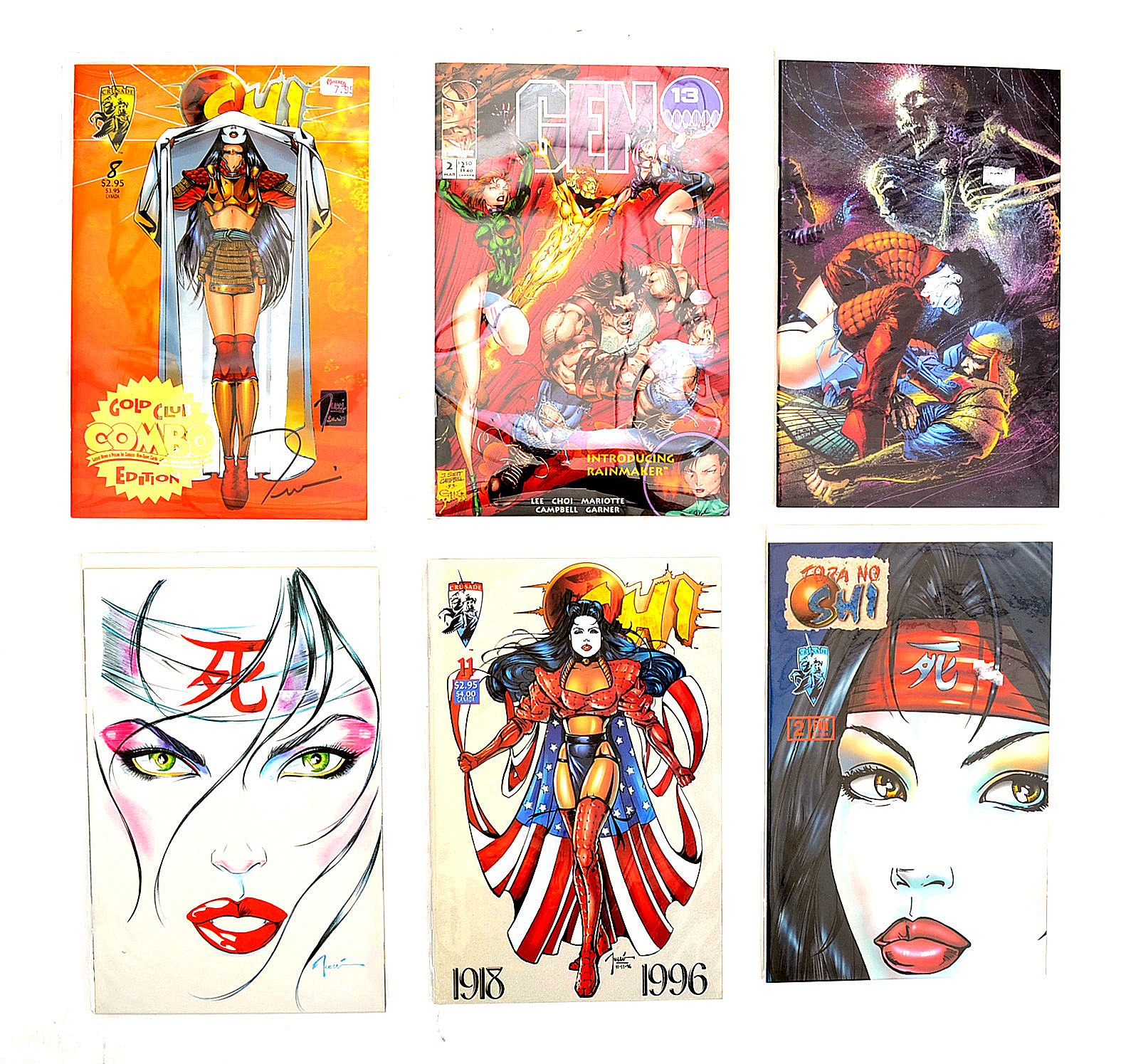 Collection of Modern Era Mixed Publisher Comics including Shi, Gen 13, Razor and Crow Titles